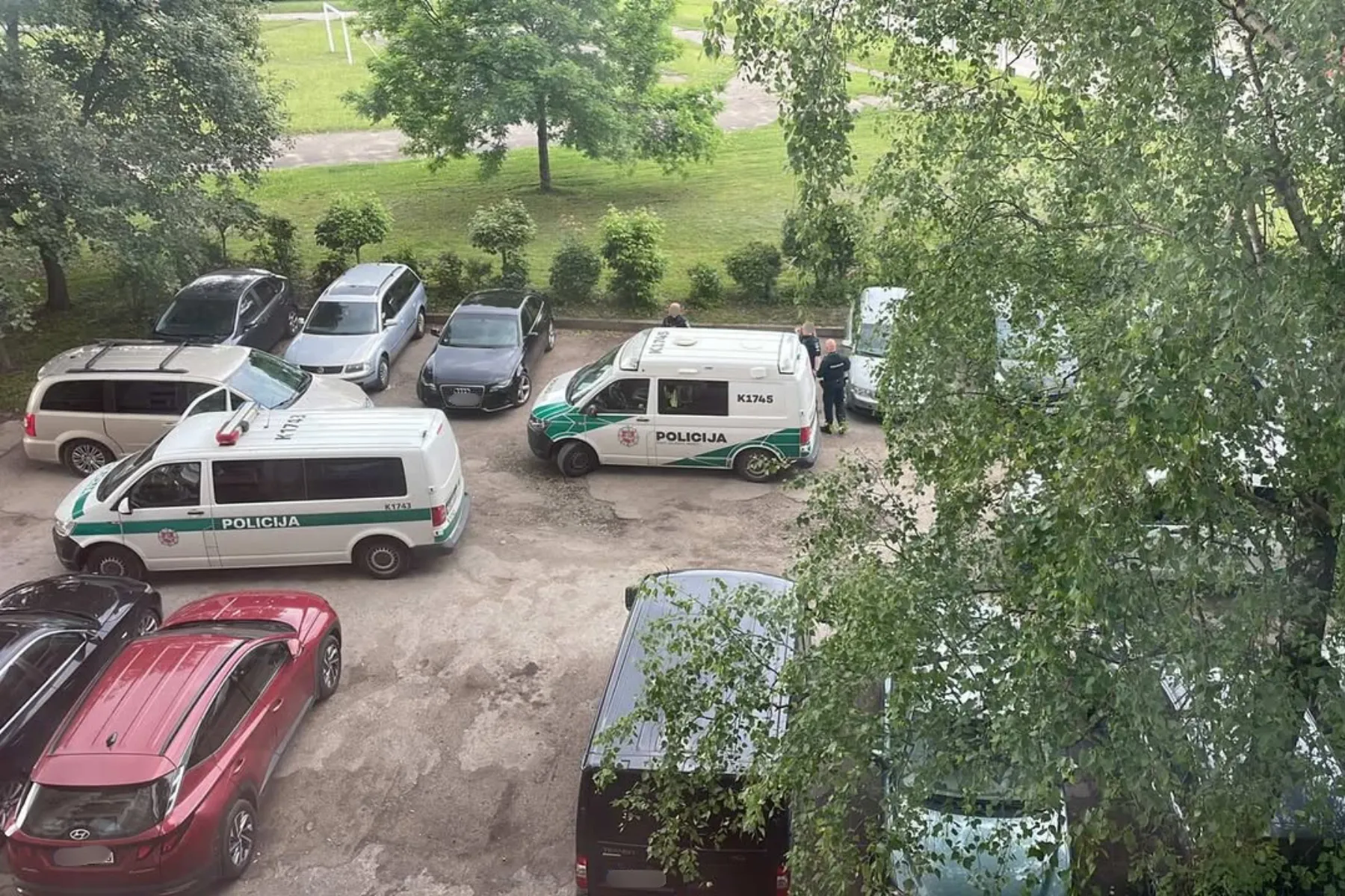 Policija Ukmergės gatvėje