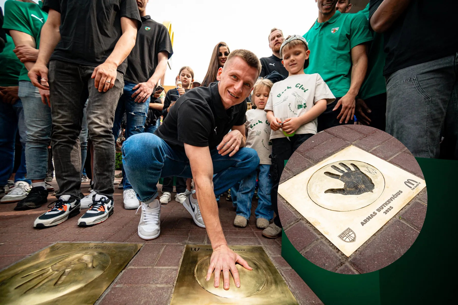 Žvaigždžių alėjoje – Arno Butkevičiaus delno įspaudas