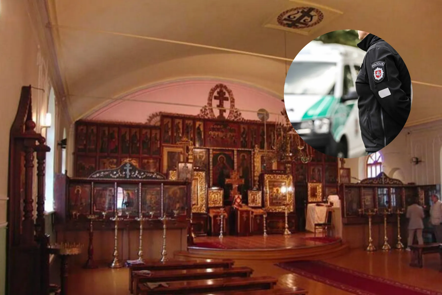 Iš sentikių cerkvės pavogta aukų dėžutė / Kauno AVPK / Sielvartas.lt nuotr.