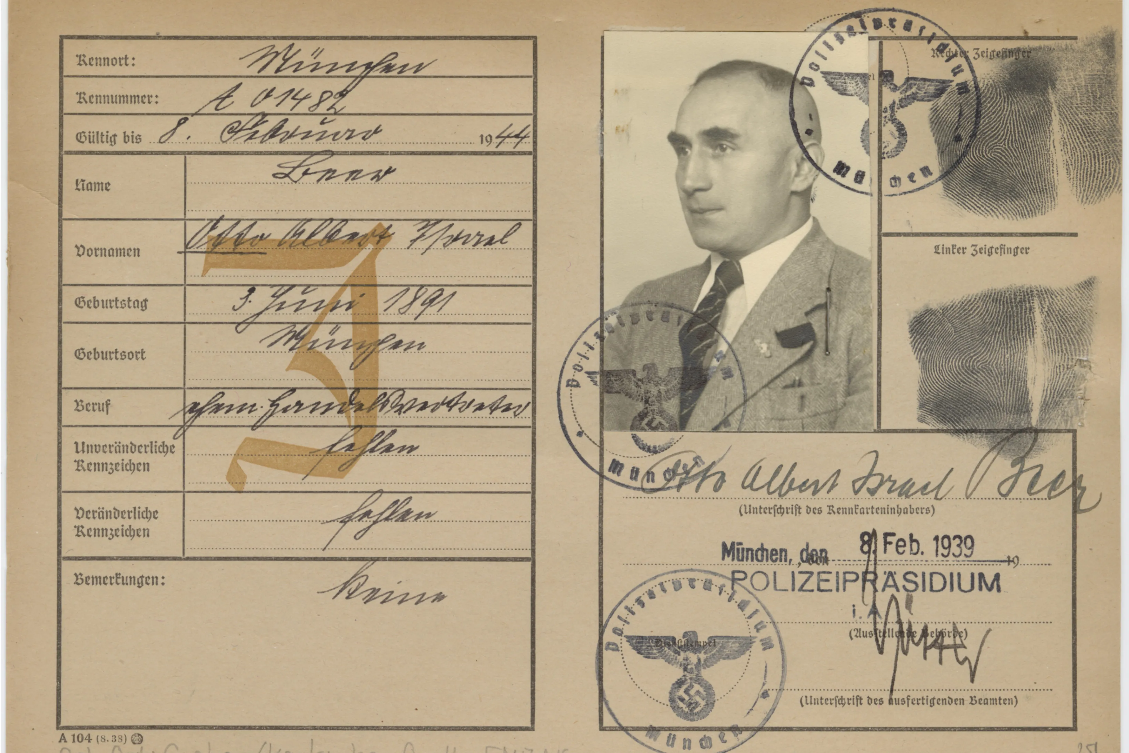 3 o a byro asmens dokumentas su pazymeta j raide rodancia zydiska kilme de 1992 kkd 0251