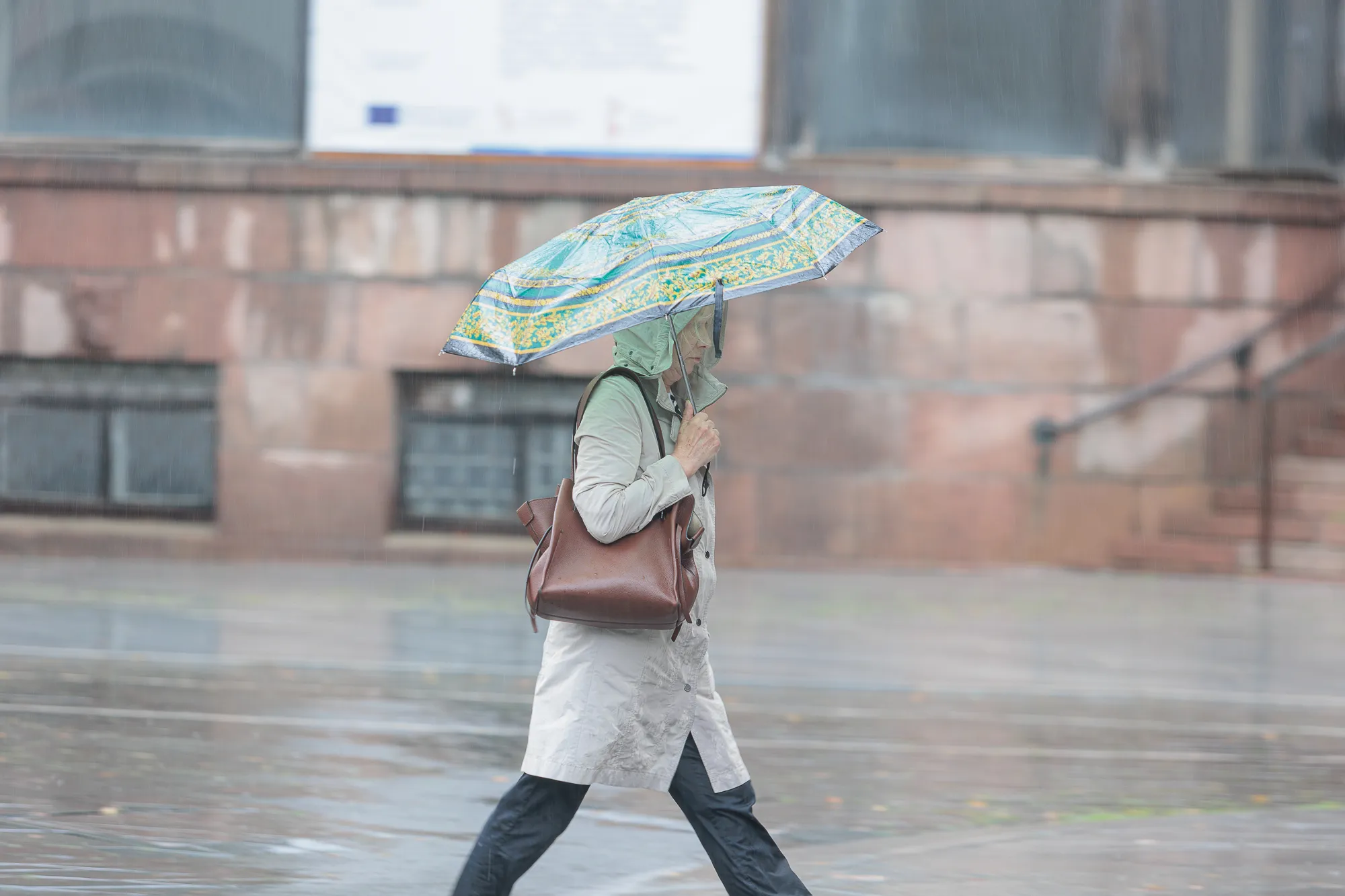 Lietus, skėčiai / R. Tenio nuotr.
