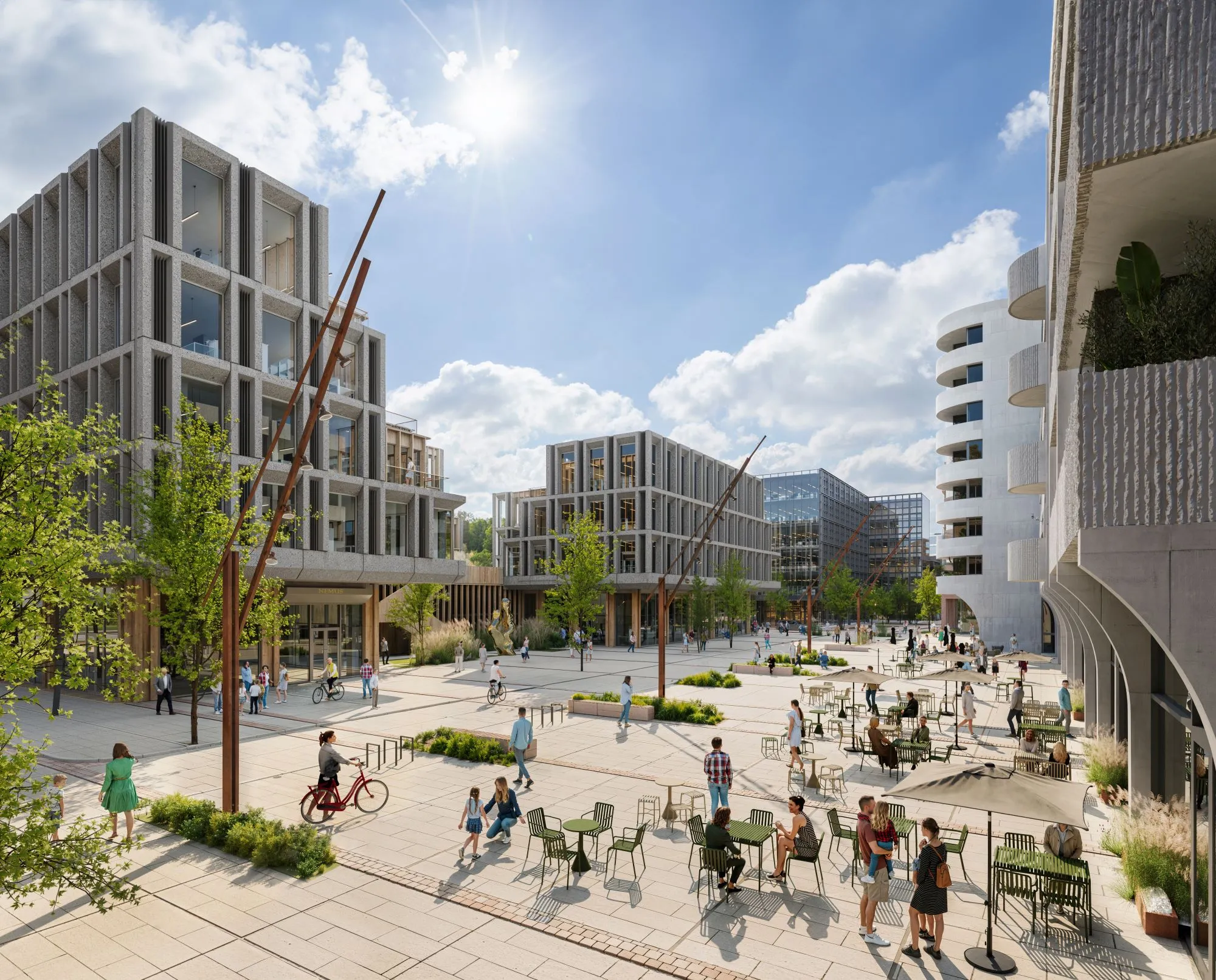 „Nemunaičių“ kvartalo architektūrinė vizija / „SBA Urban“ nuotr.