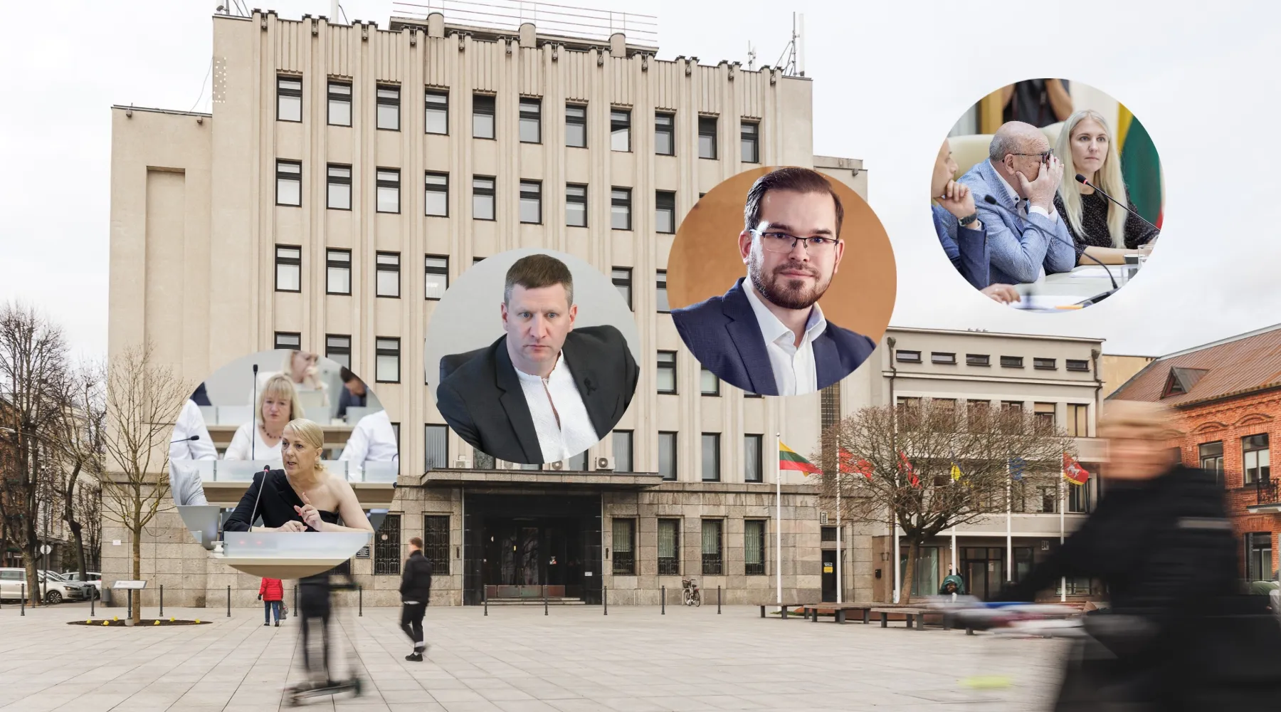 Kauno miesto savivaldybė, potencialūs kandidatai į Kauno mero postą („Kas vyksta Kaune“ fotomontažas)