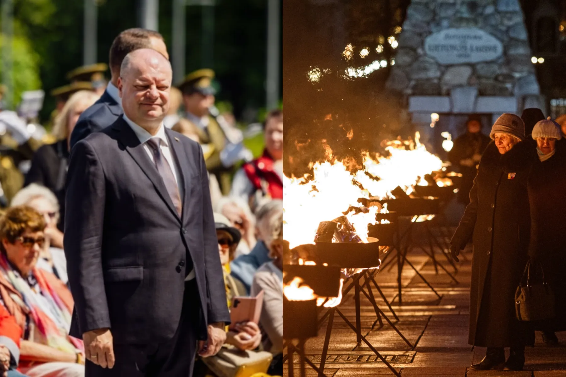 Saulius Skvernelis ir Sausio 13-osios minėjimas / BNS ir R. Tenio nuotr.