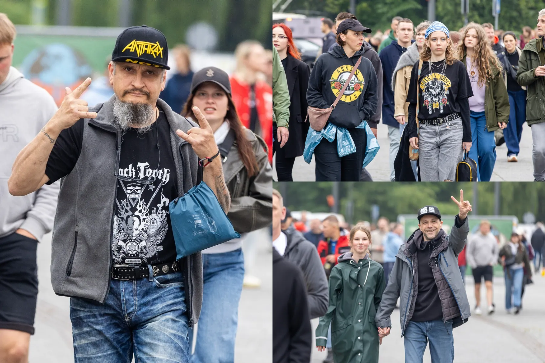 Į „Guns N' Roses“ koncertą plūsta gerbėjai / T. Biliūno / BNS nuotr.