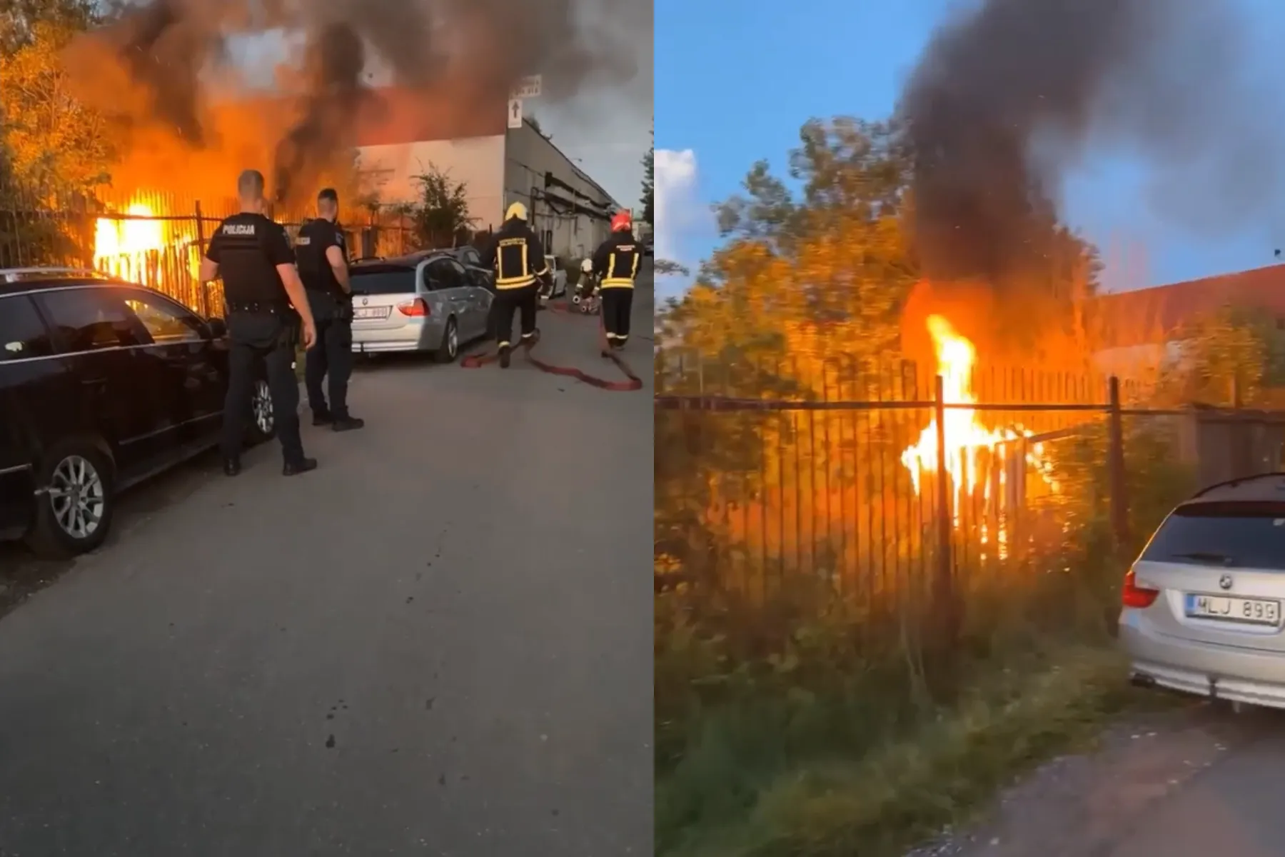 Gaisras Aviacijos šventės metu / Skaitytojų video stop kadrai
