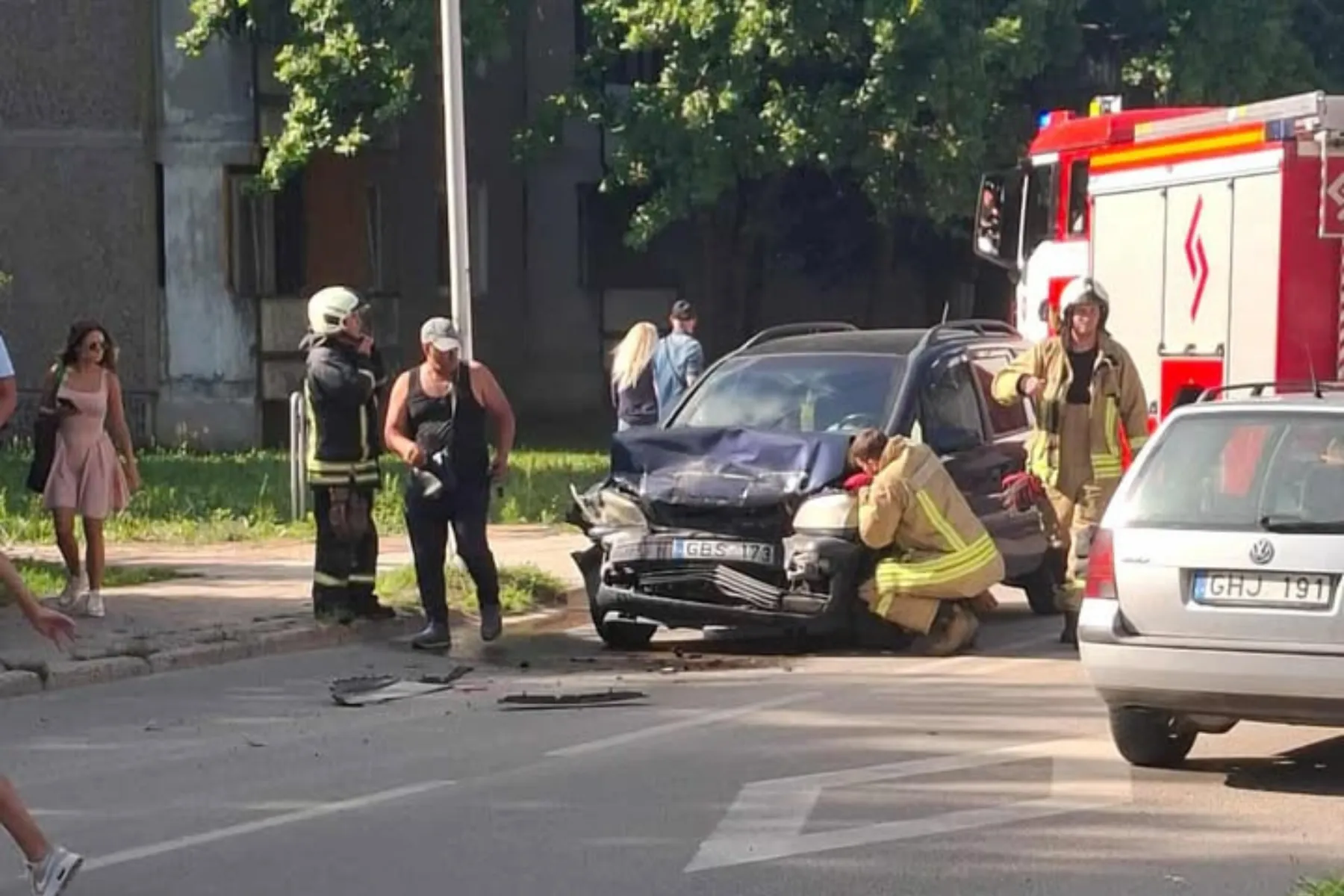Avarija Eigulių mikrorajone / P. Butkevičiūtės nuotr.