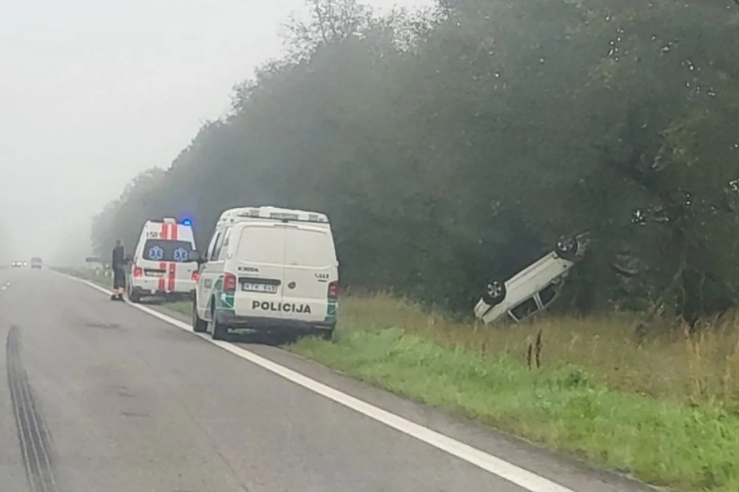 Avarija Jonavos raj. / Alex A. / Kur stovi policija grupės nuotr. /