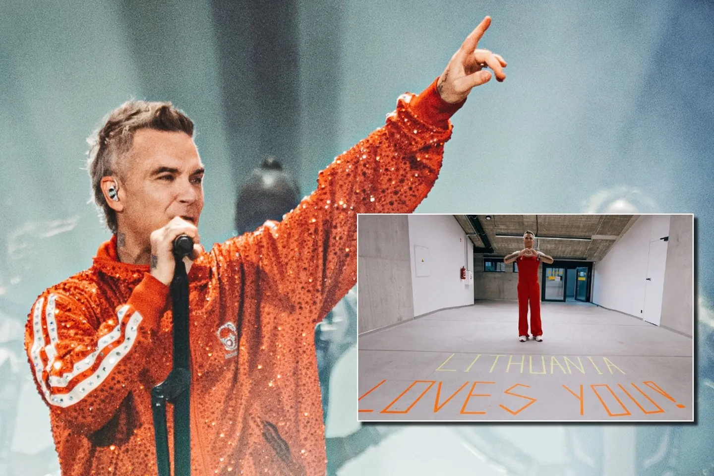 Robbie Williams koncertas Kaune