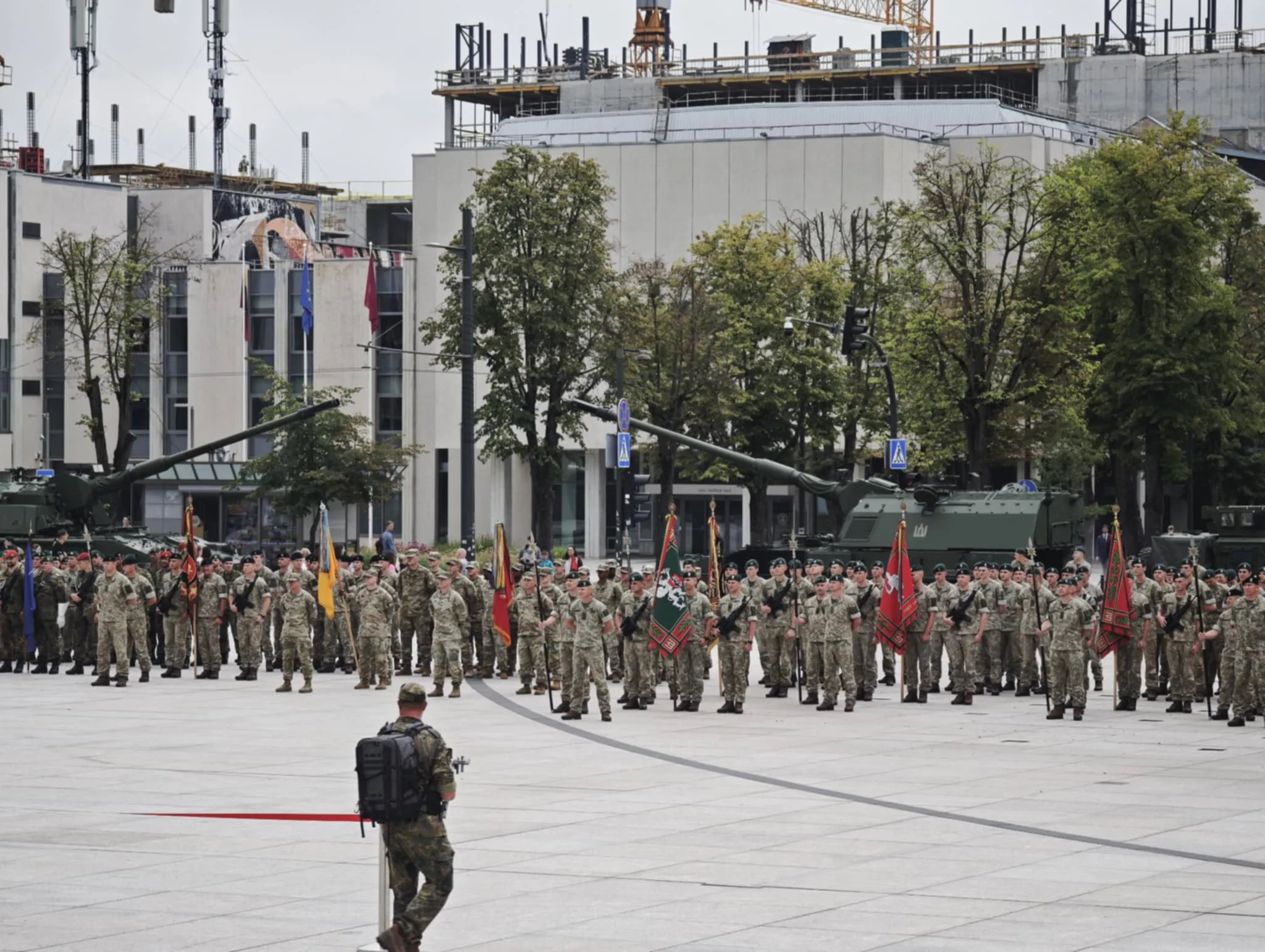 Lietuvos kariuomenės Sausumos pajėgų vadų pasikeitimo ceremonija Vienybės aikštėje / R. Tenio nuotr.