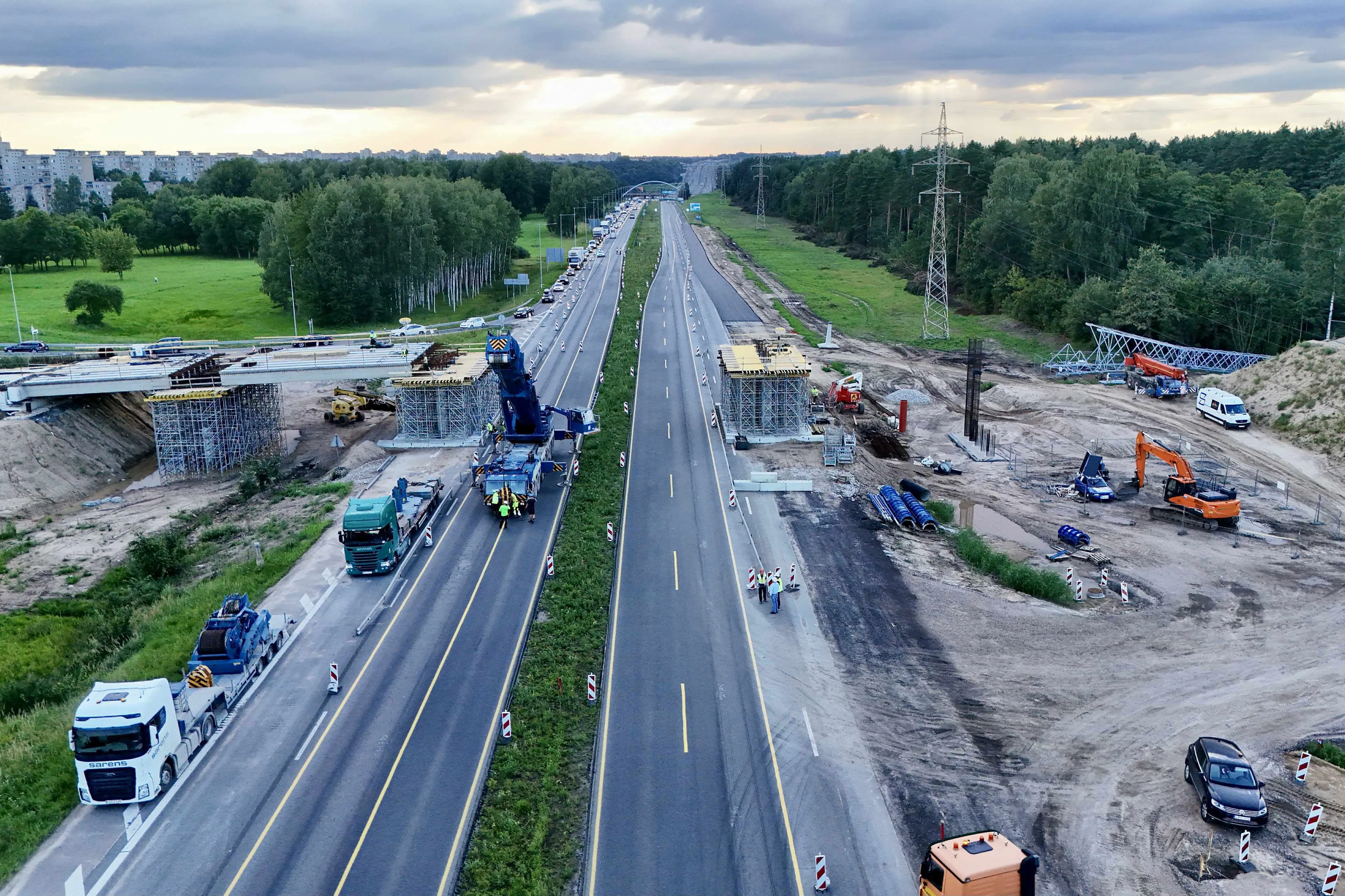 Laikinai uždarytas aplinkkelis A1 Kaune
