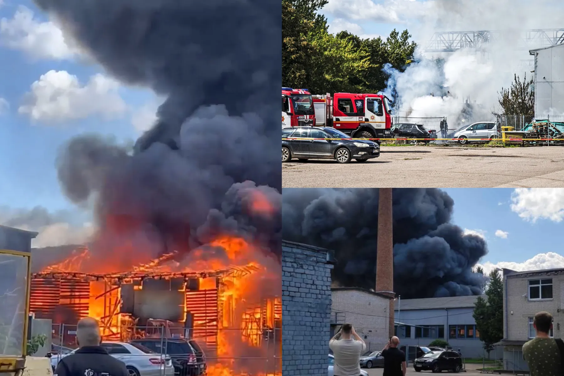 Gaisras Petrašiūnuose / Kas vyksta Kaune skaitytojų ir R. Tenio nuotr.