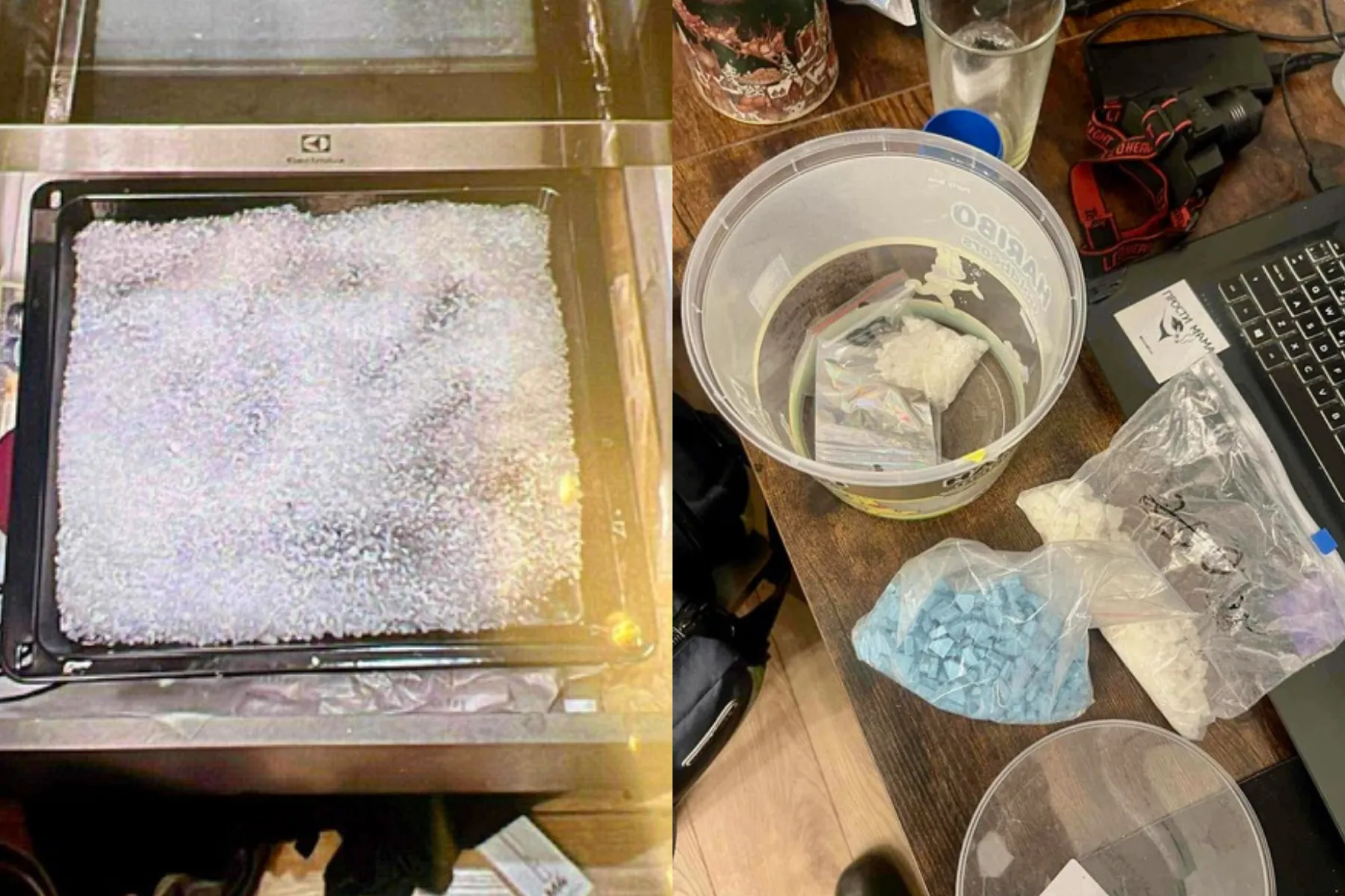 Narkotinės medžiagos rastos apsvaigusio vyro namuose / Kauno AVPK nuotr.