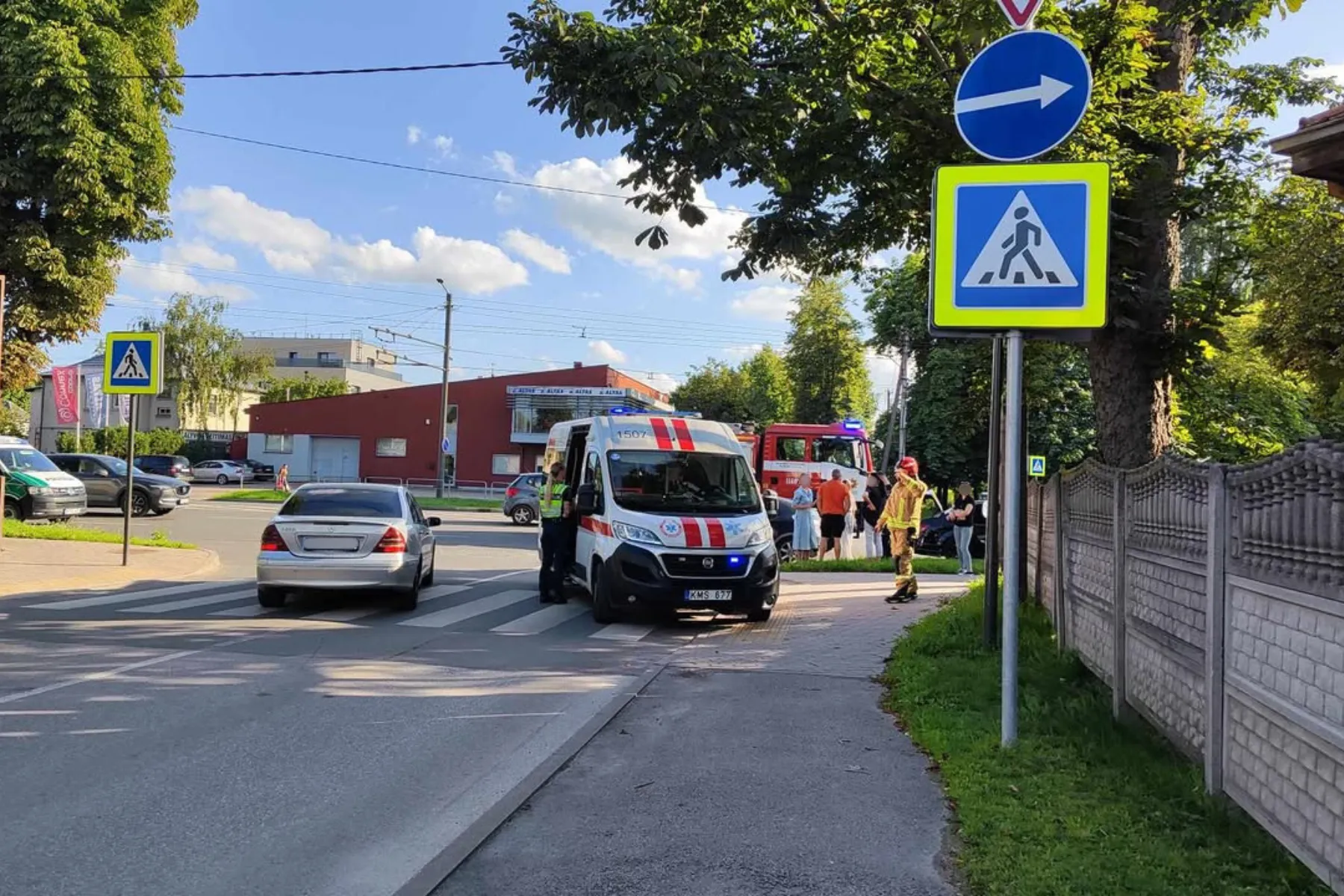 Avarija Tvirtovės alėjoje