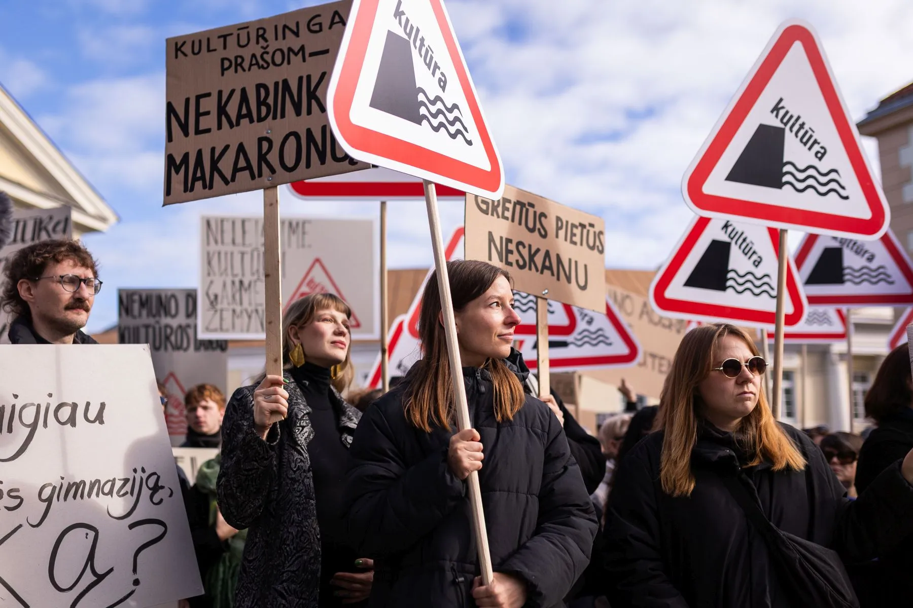 Protestas prieš kultūros ministrą Vilniuje / BNS nuotr.