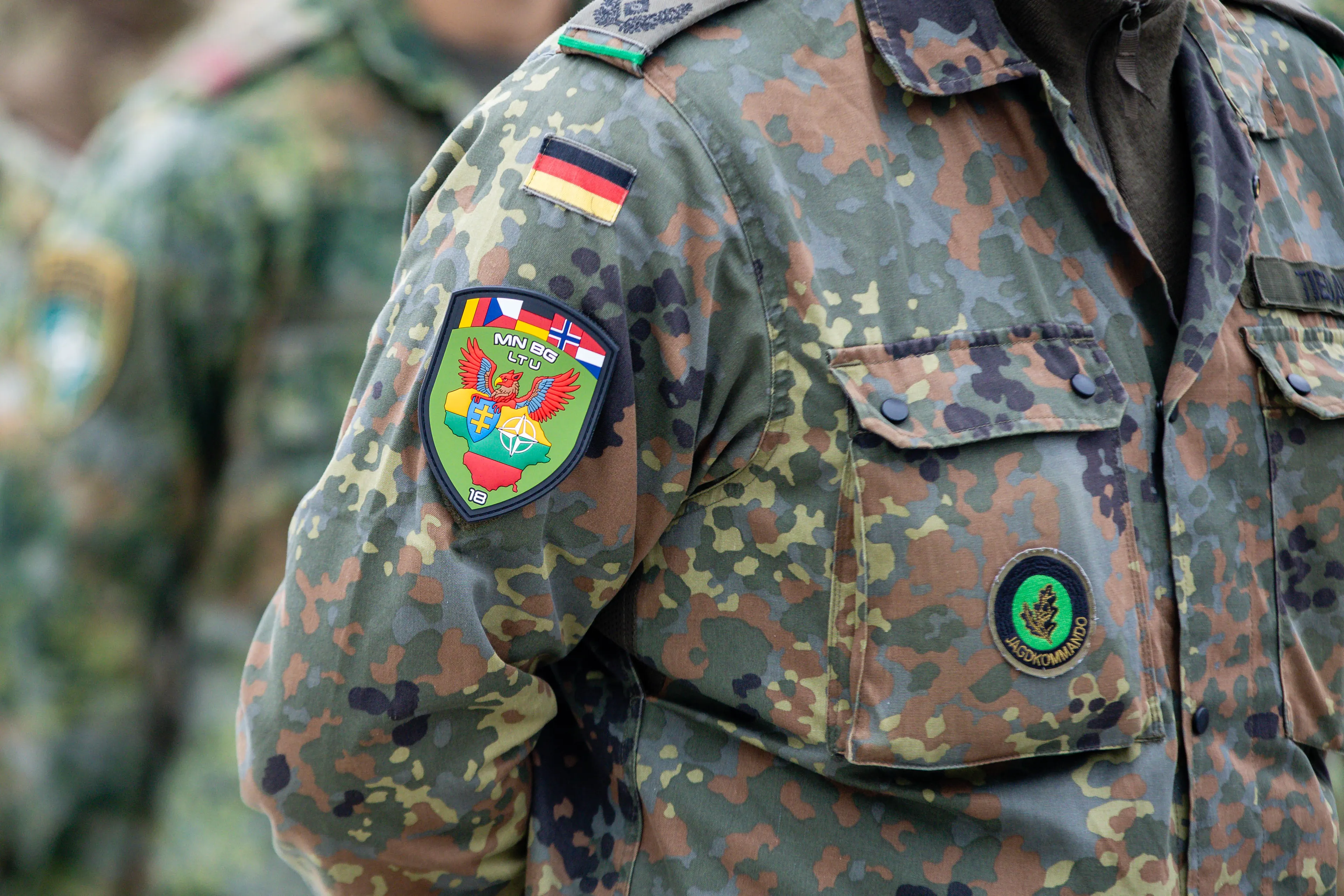 Rukloje atidaryta paramos aikštelė Vokietijos brigadai / T. Biliūno / BNS nuotr.