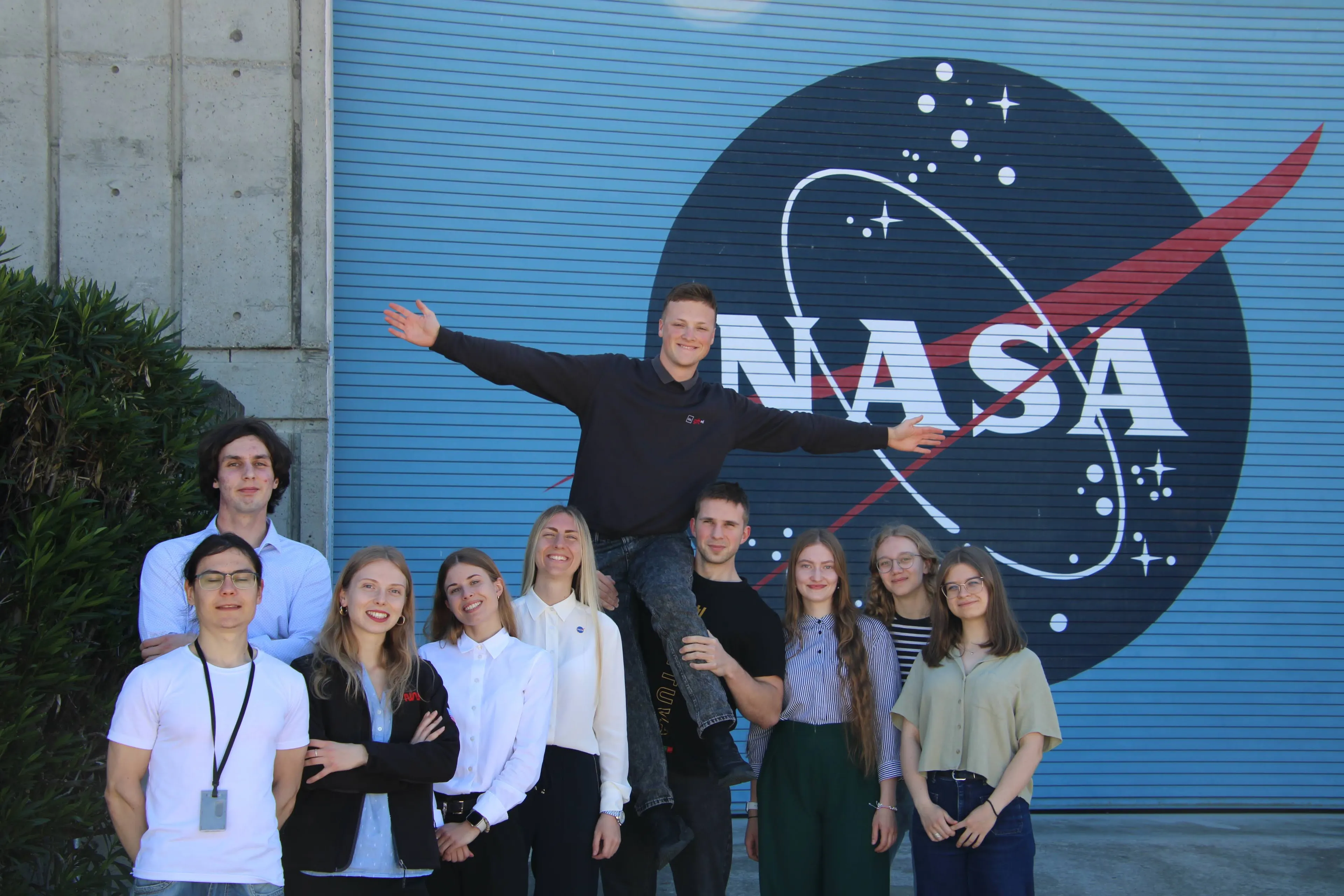 Ginas Baladinskas su komanda / KTU nuotr.