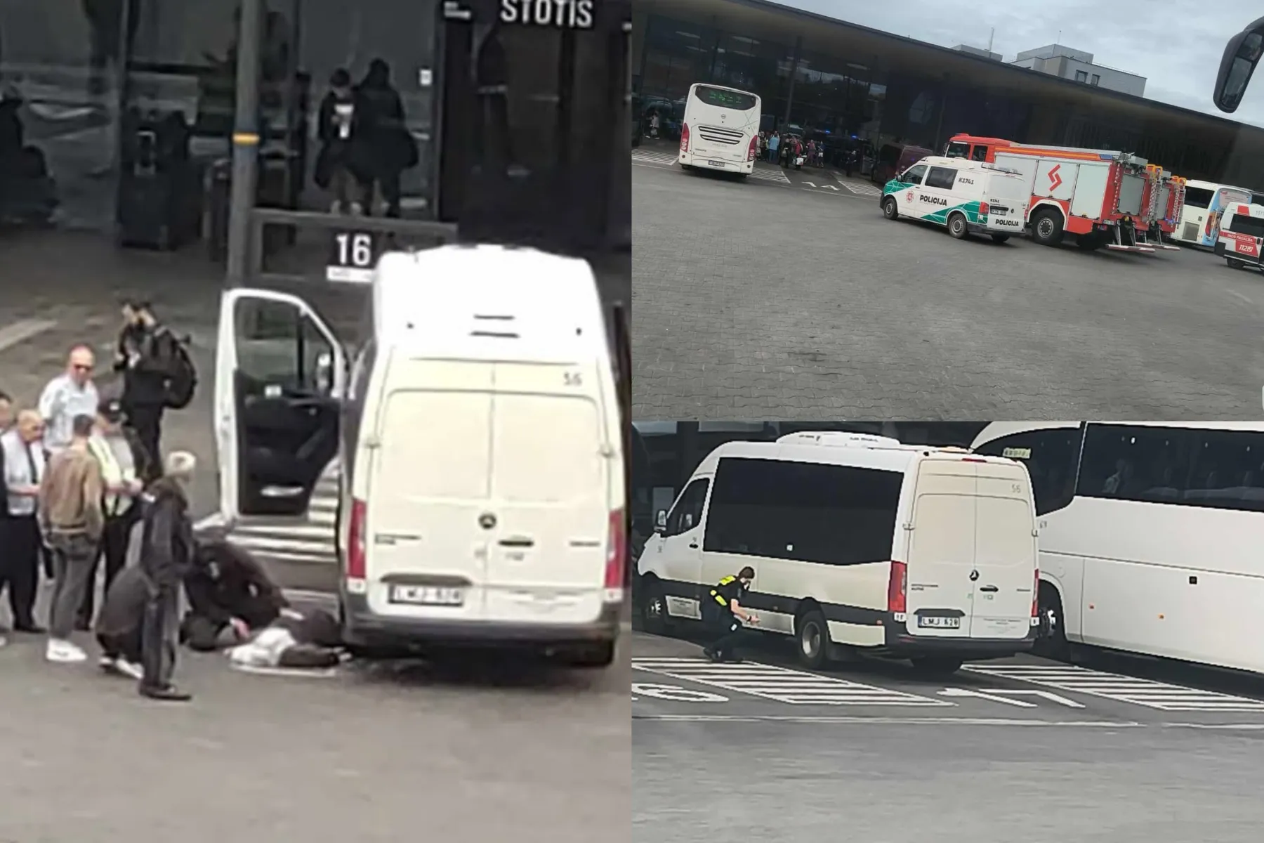 Nelaimė autobusų stotyje / Skaitytojo nuotr.