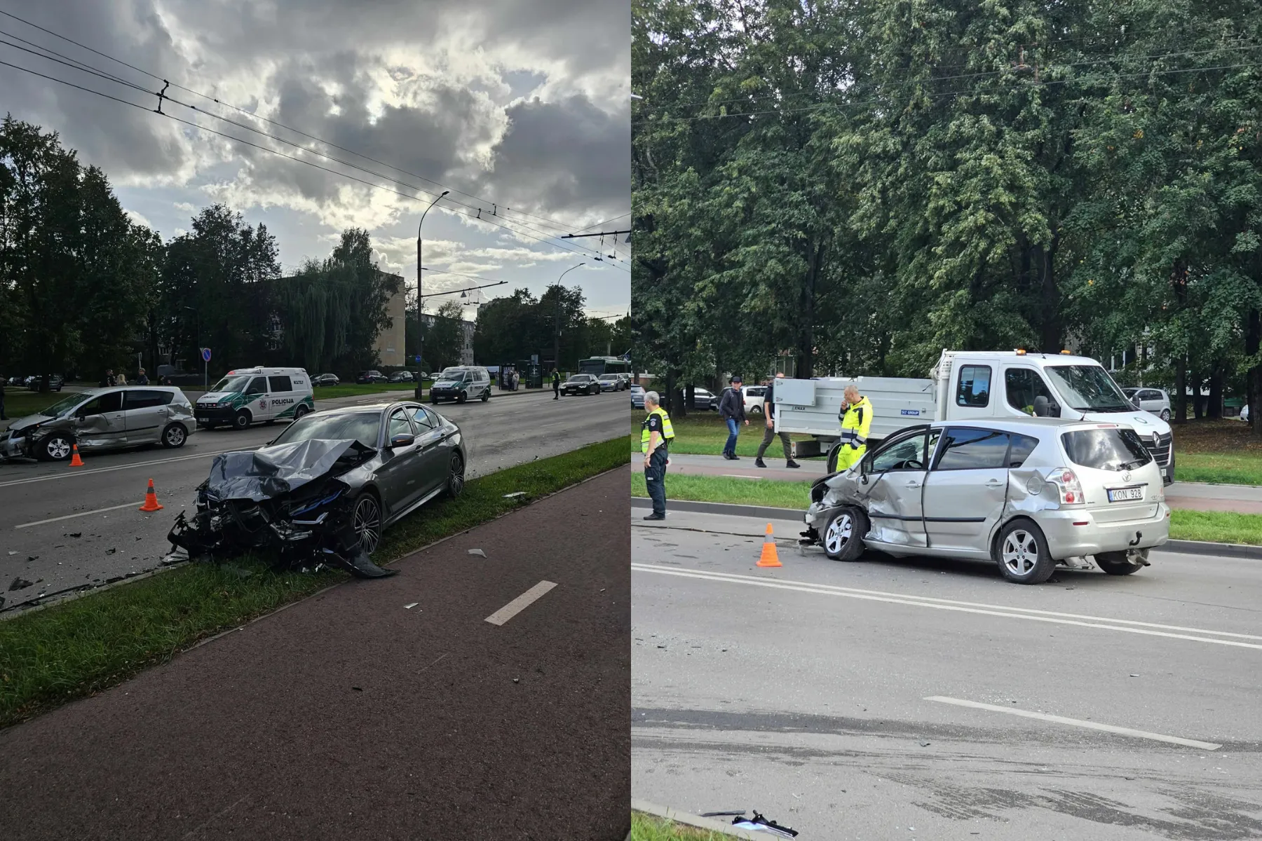 Avarija P. Lukšio gatvėje