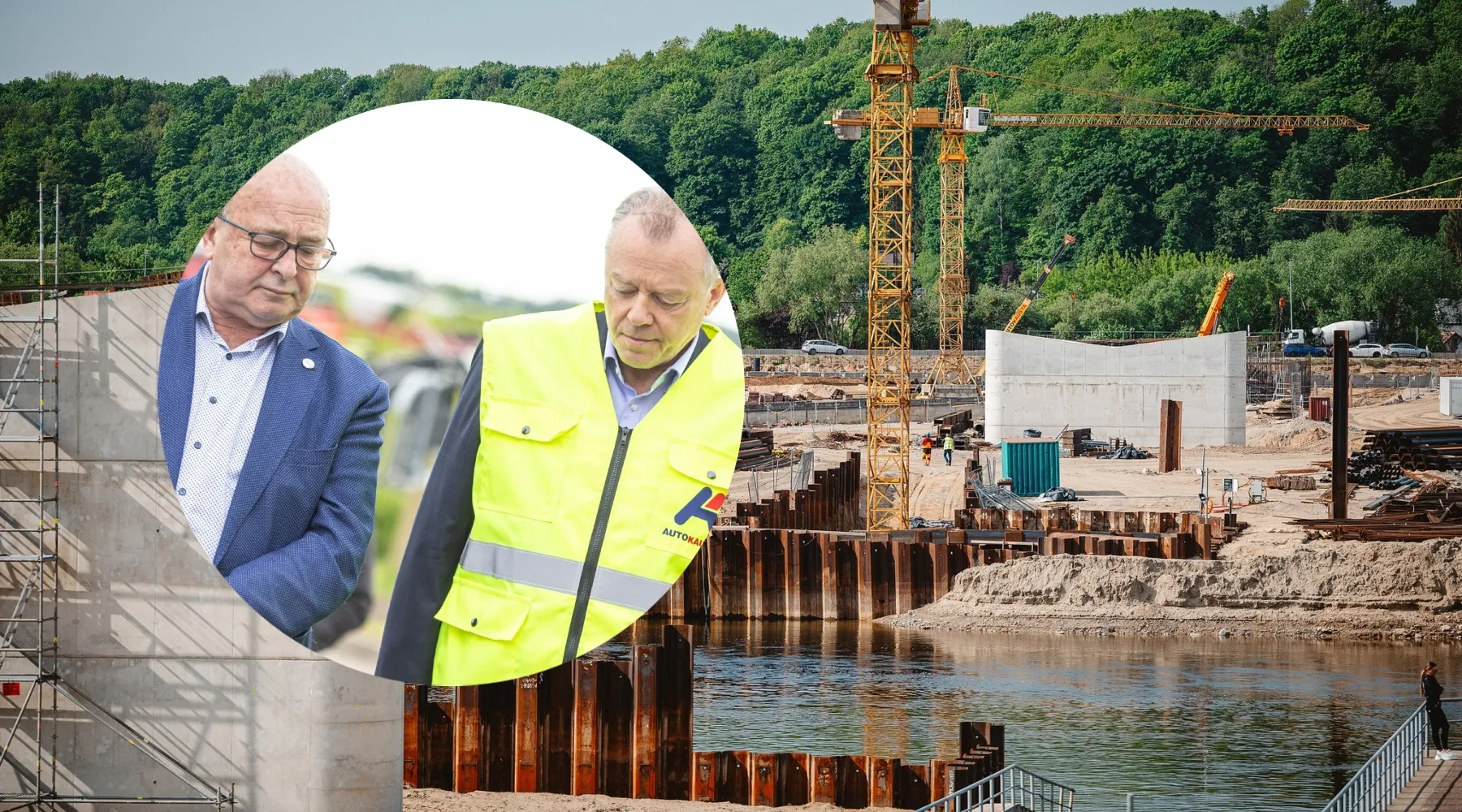 Juozas Kriaučiūnas, Kėdainių tilto statybos/„Kas vyksta Kaune“ fotomontažas