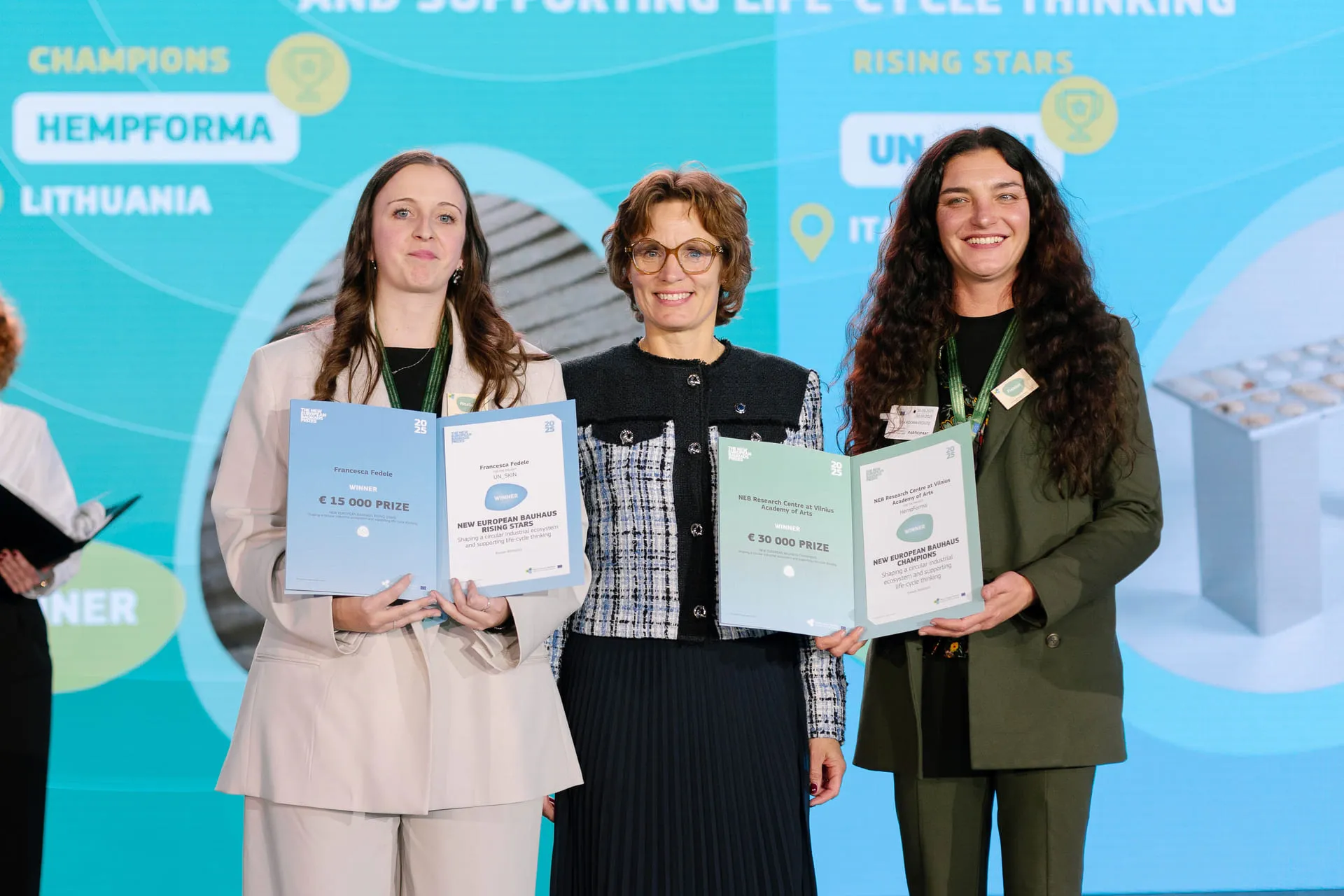 Francesca Fedele ir Viltė Adomavičiūtė (Europos Komisijos nuotr.)