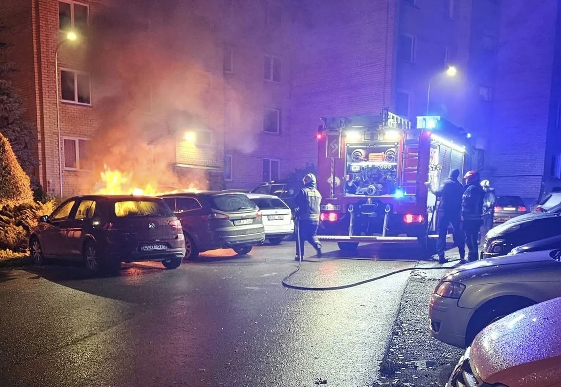 Gaisras Plento gatvėje