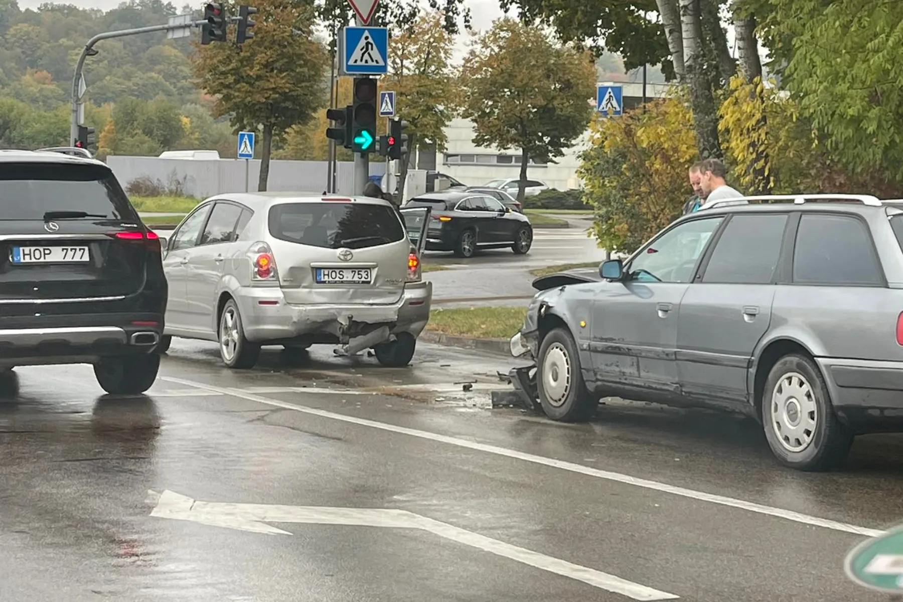 Avarija Eiguliuose / Skaitytojų nuotr.