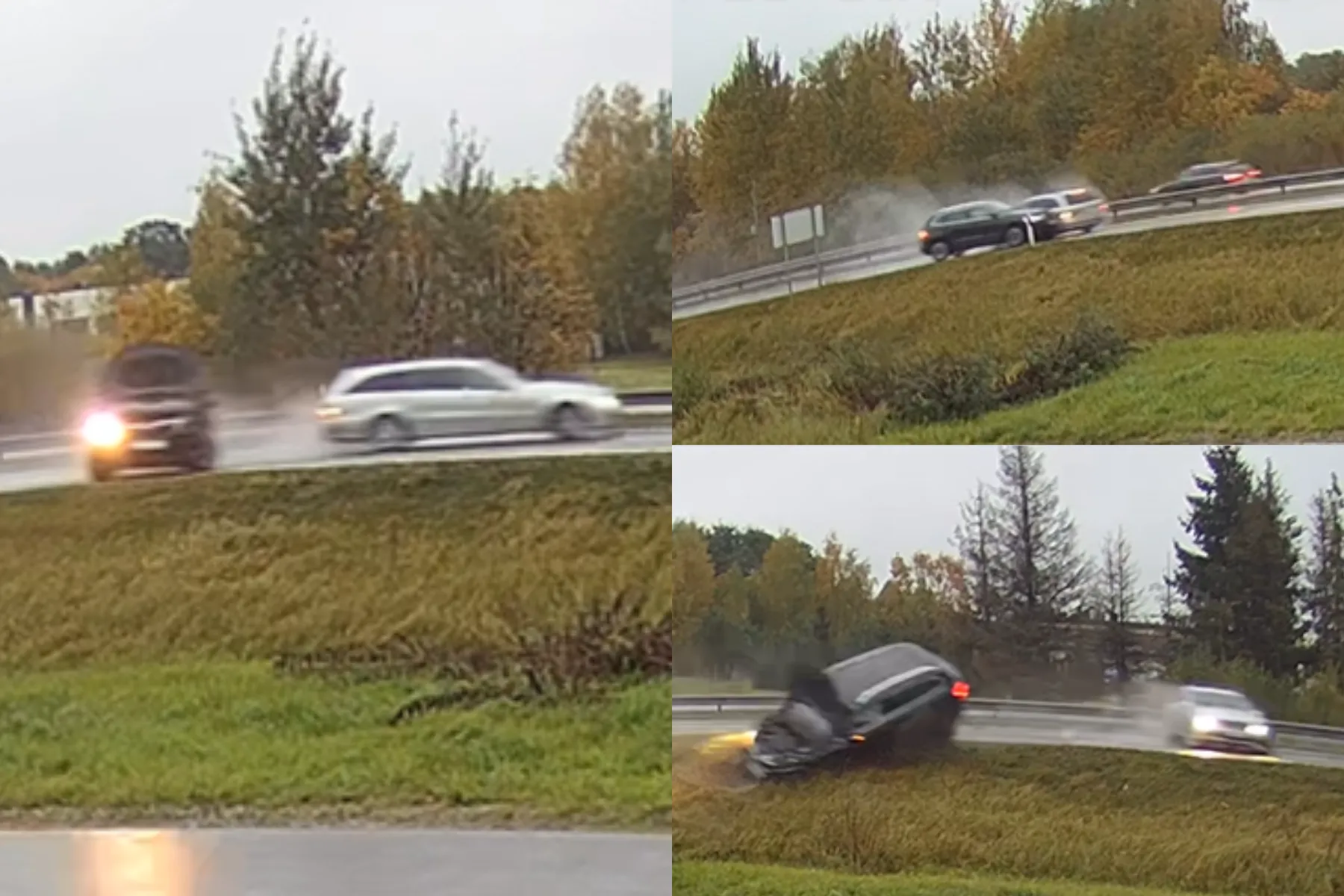 Avarija Vakariniame aplinkkelyje / Skaitytojų video stop kadras