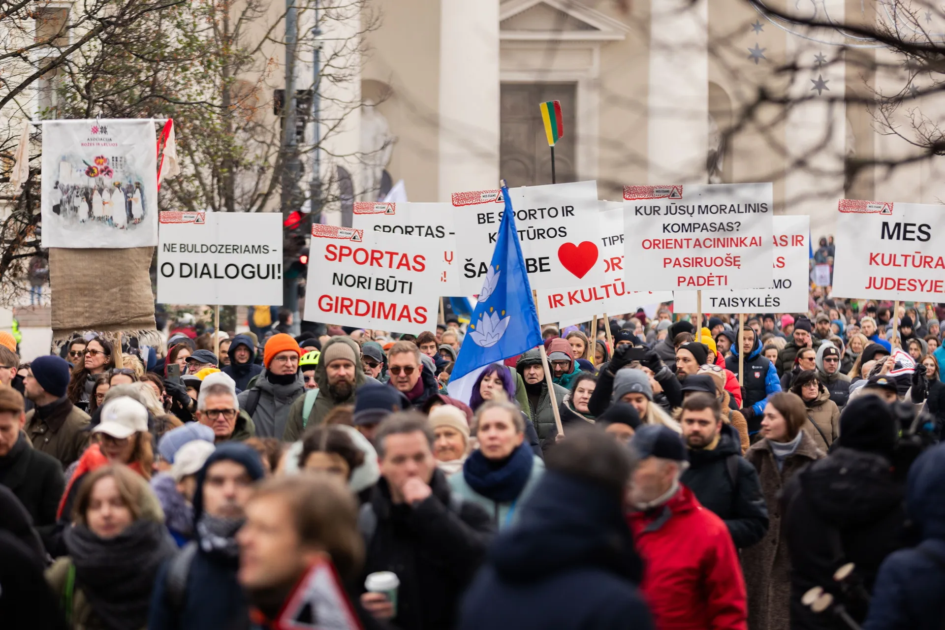 Kultūrininkų mitingas sostinėje / P. Peleckio / BNS nuotr.
