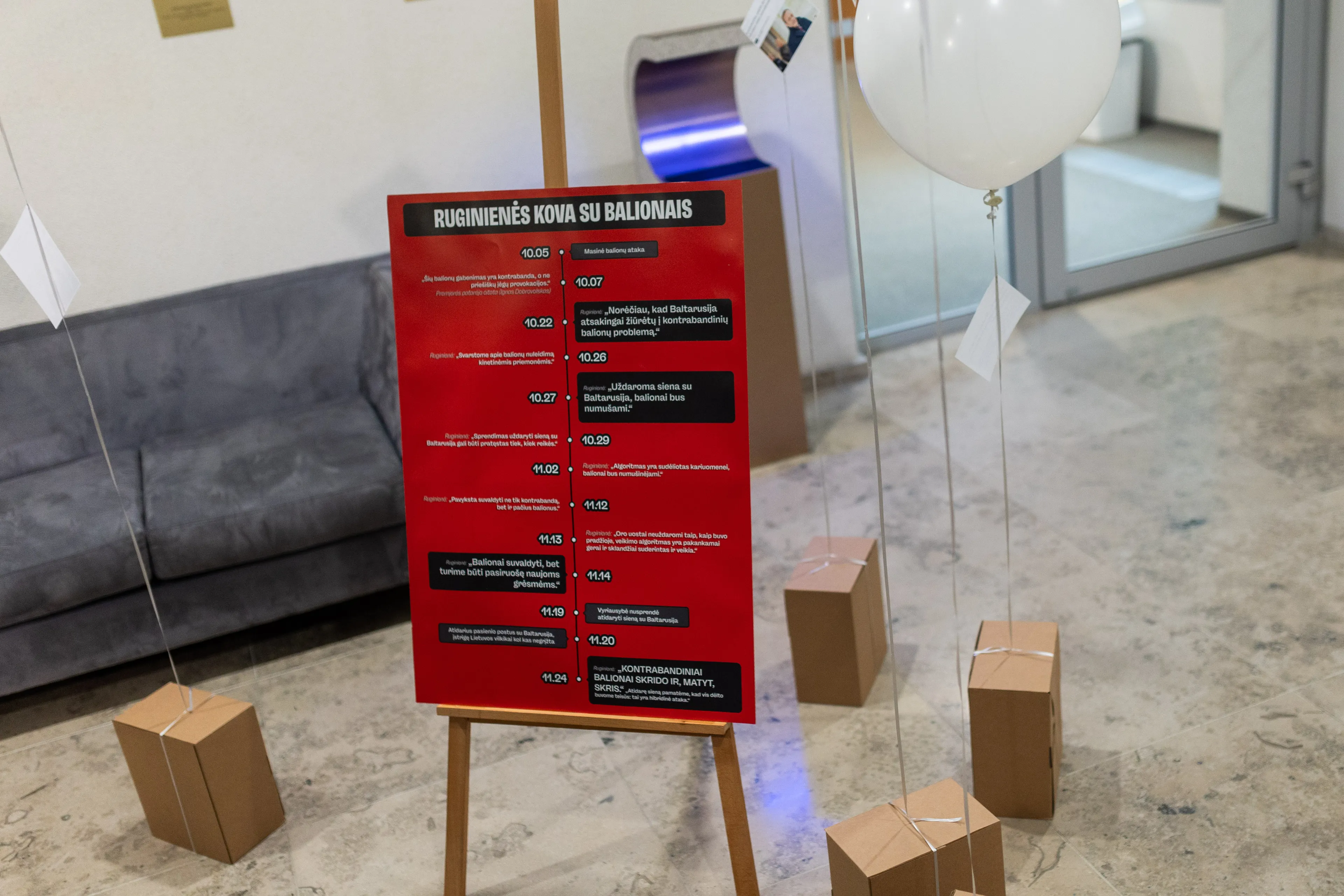 Eugenijaus Gentvilo balionų akcija Seime