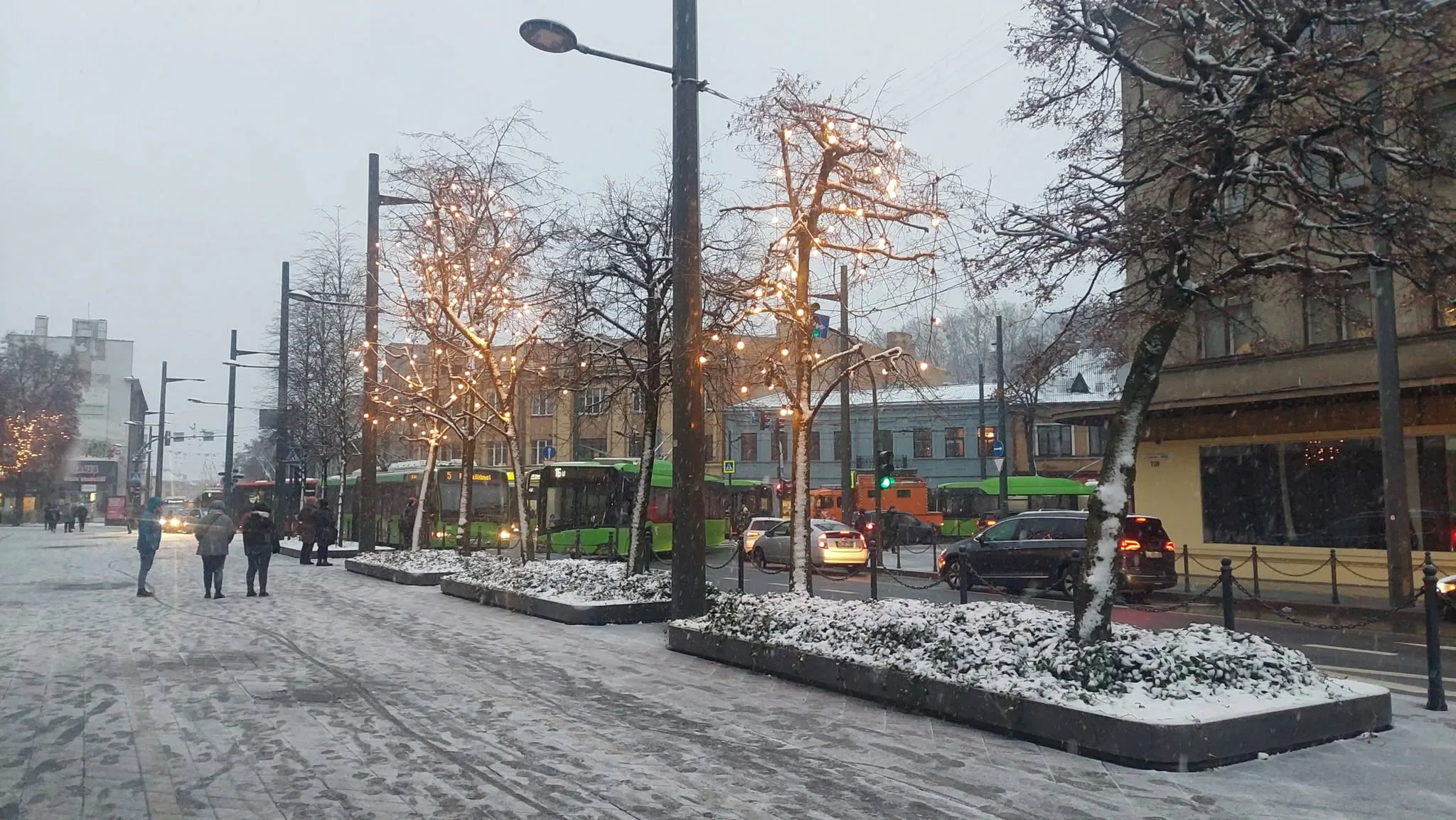 Troleibusai E. Ožeškienės stotelėje