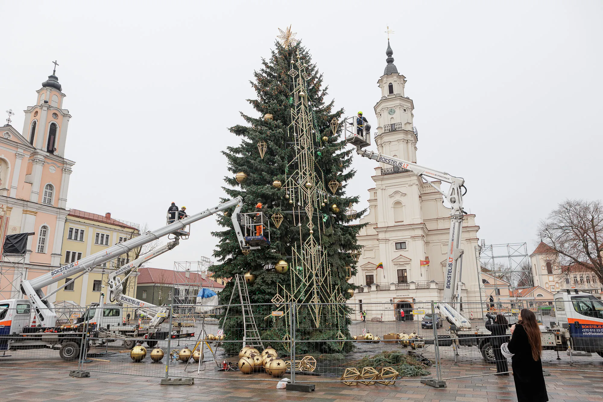 Kauno Kalėdų eglutės pristatymas / R. Tenio nuotr.