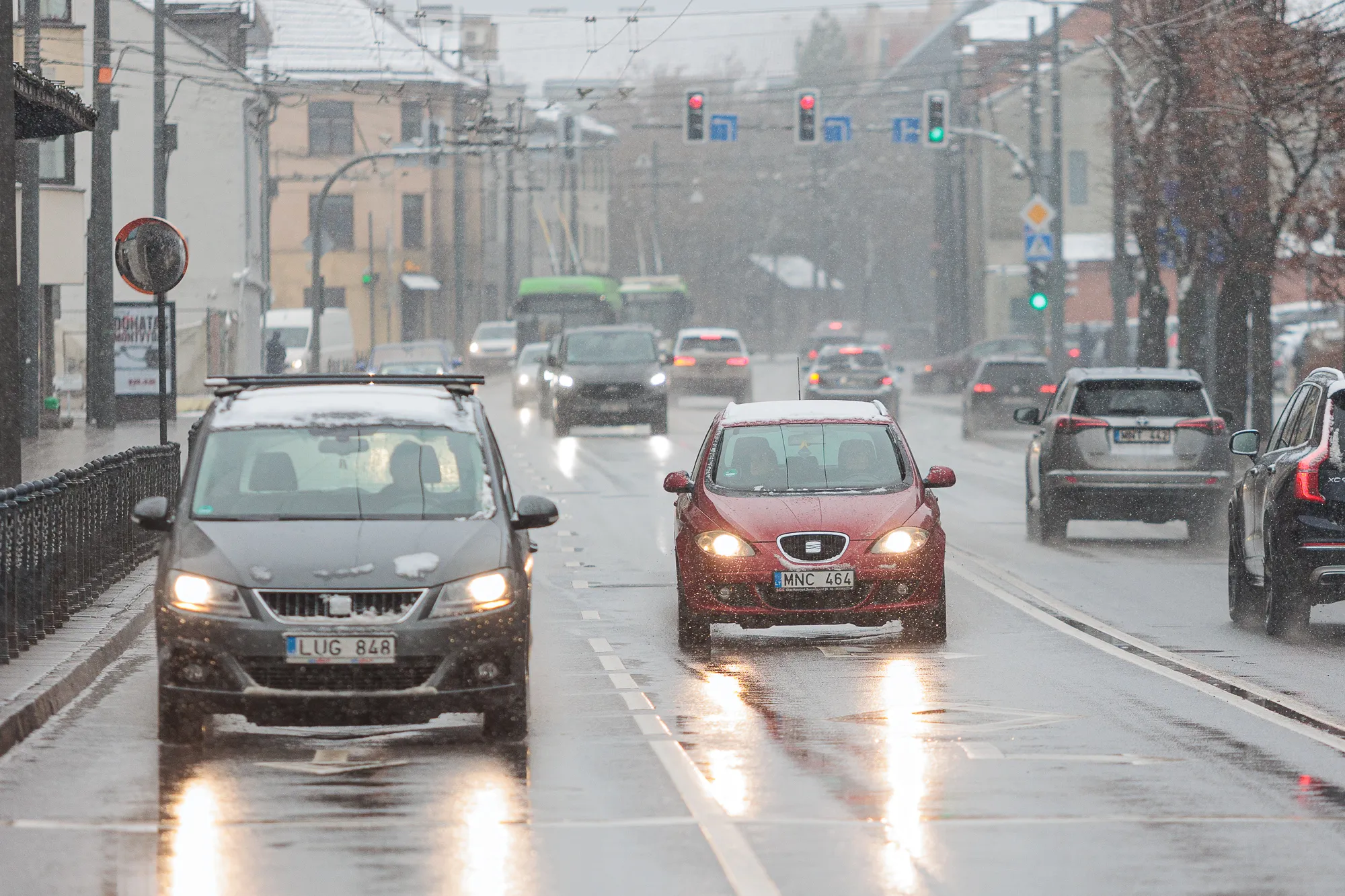 Sniegas Kaune / R. Tenio nuotr.