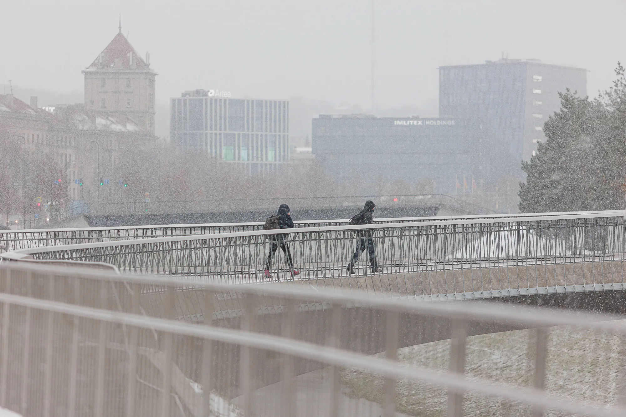 Sniegas Kaune / R. Tenio nuotr.