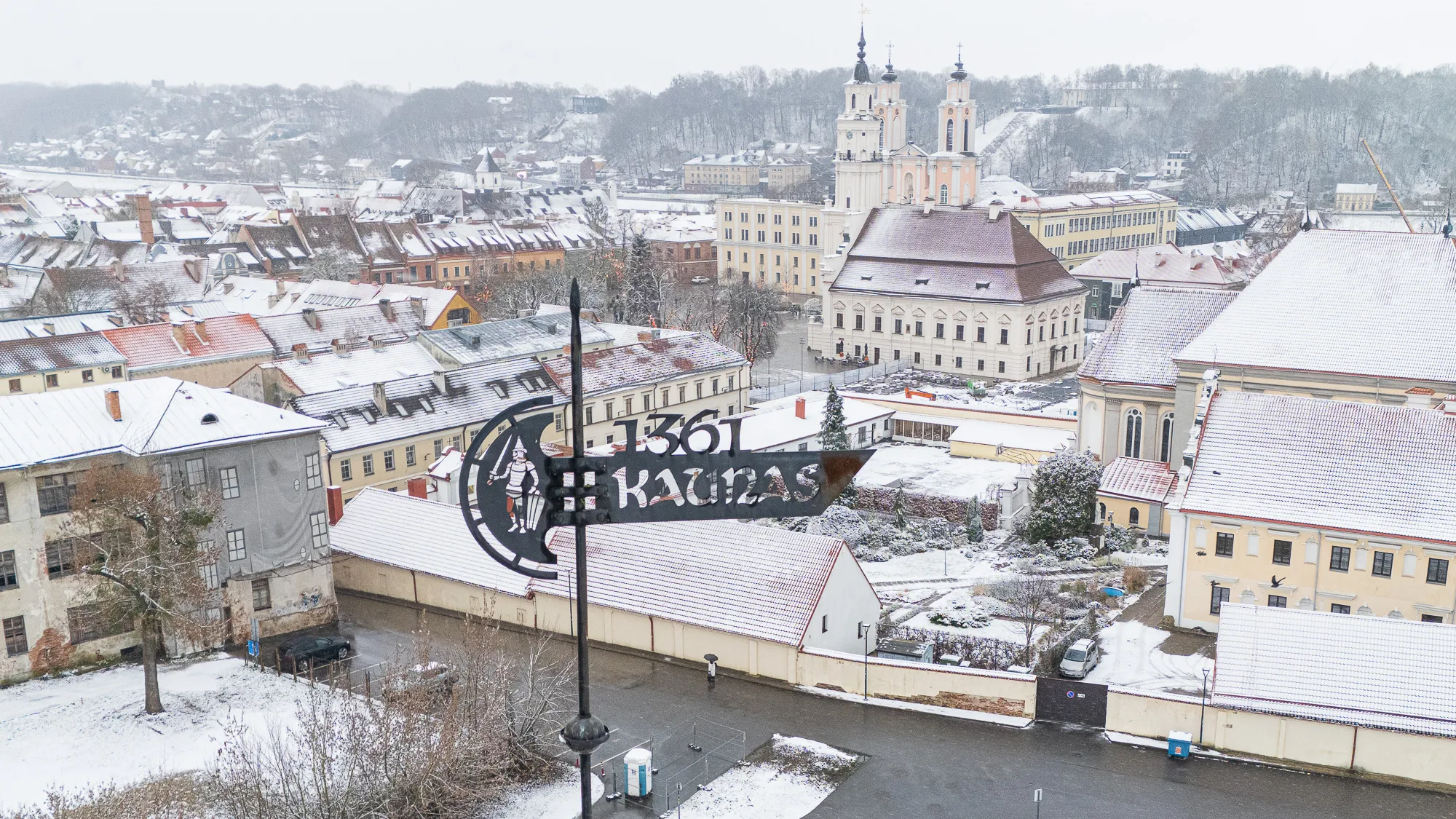 Sniegas Kaune / R. Tenio nuotr.