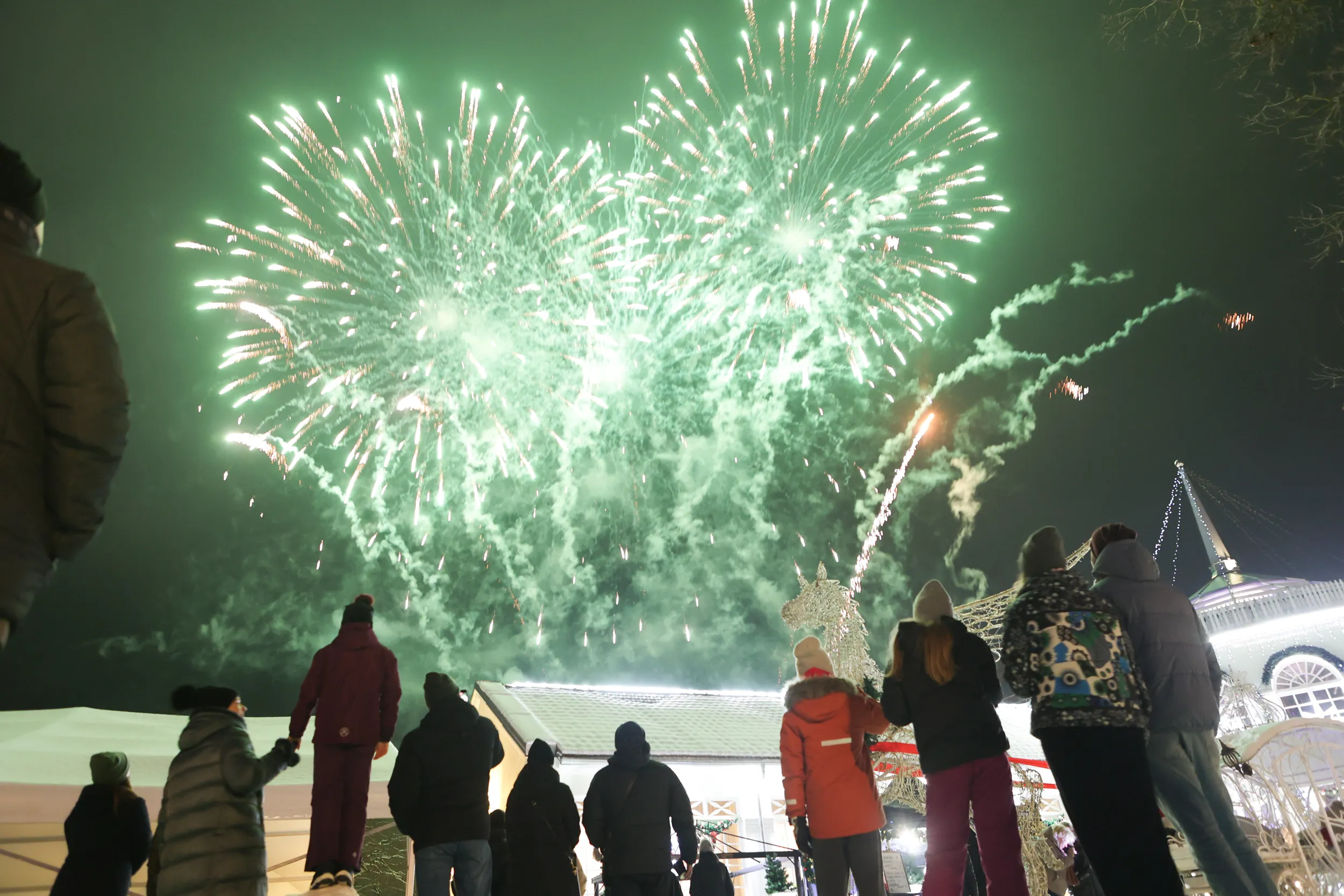 Fejerverkai, Kauno rajono Kalėdų eglės įžiebimas / R. Tenio nuotr.