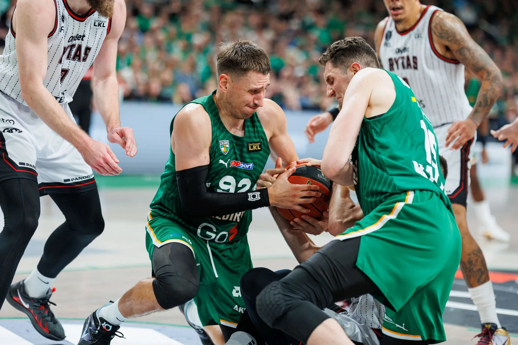 Kauno „Žalgiris“ ir Vilniaus „Rytas“ / E. Ovčarenko / BNS nuotr.