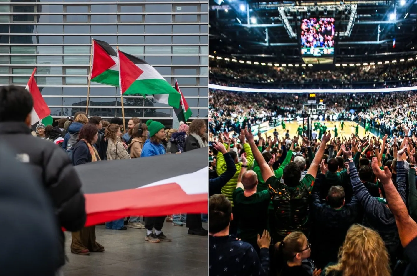 Protestas, Žalgirio arena