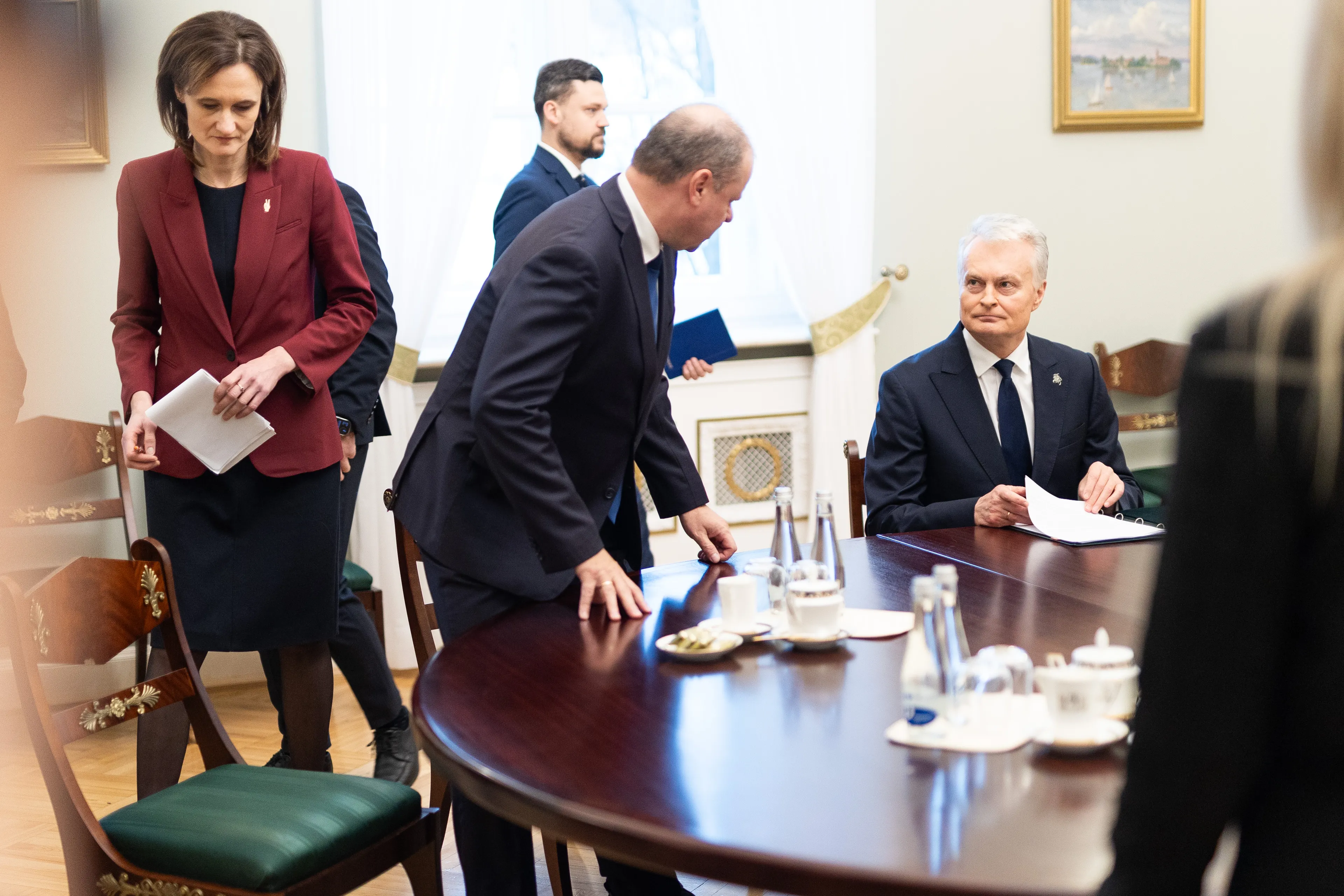 Prezidentas susitiko su Seimo Pirmininku ir Seimo frakcijų seniūnais