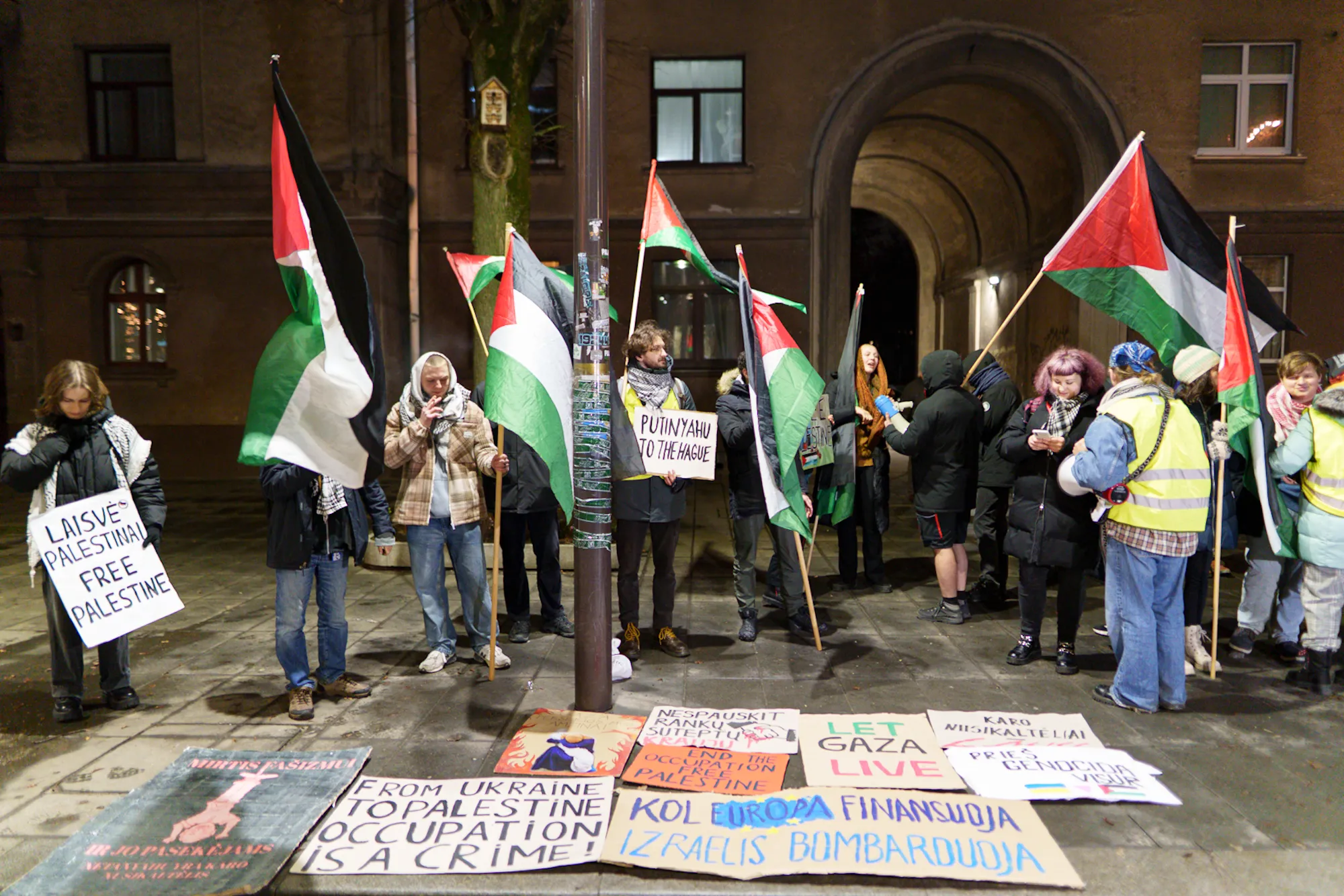 Protesto akcija / R. Tenio nuotr.