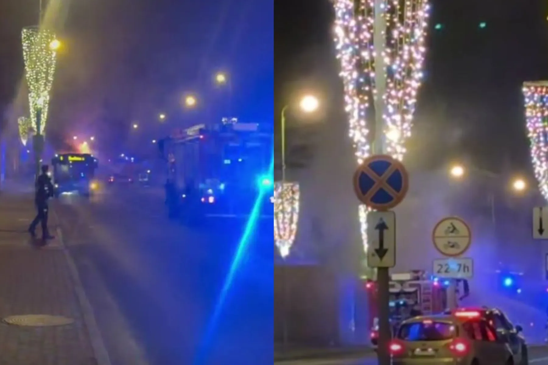 Klaipėdoje degė autobusas