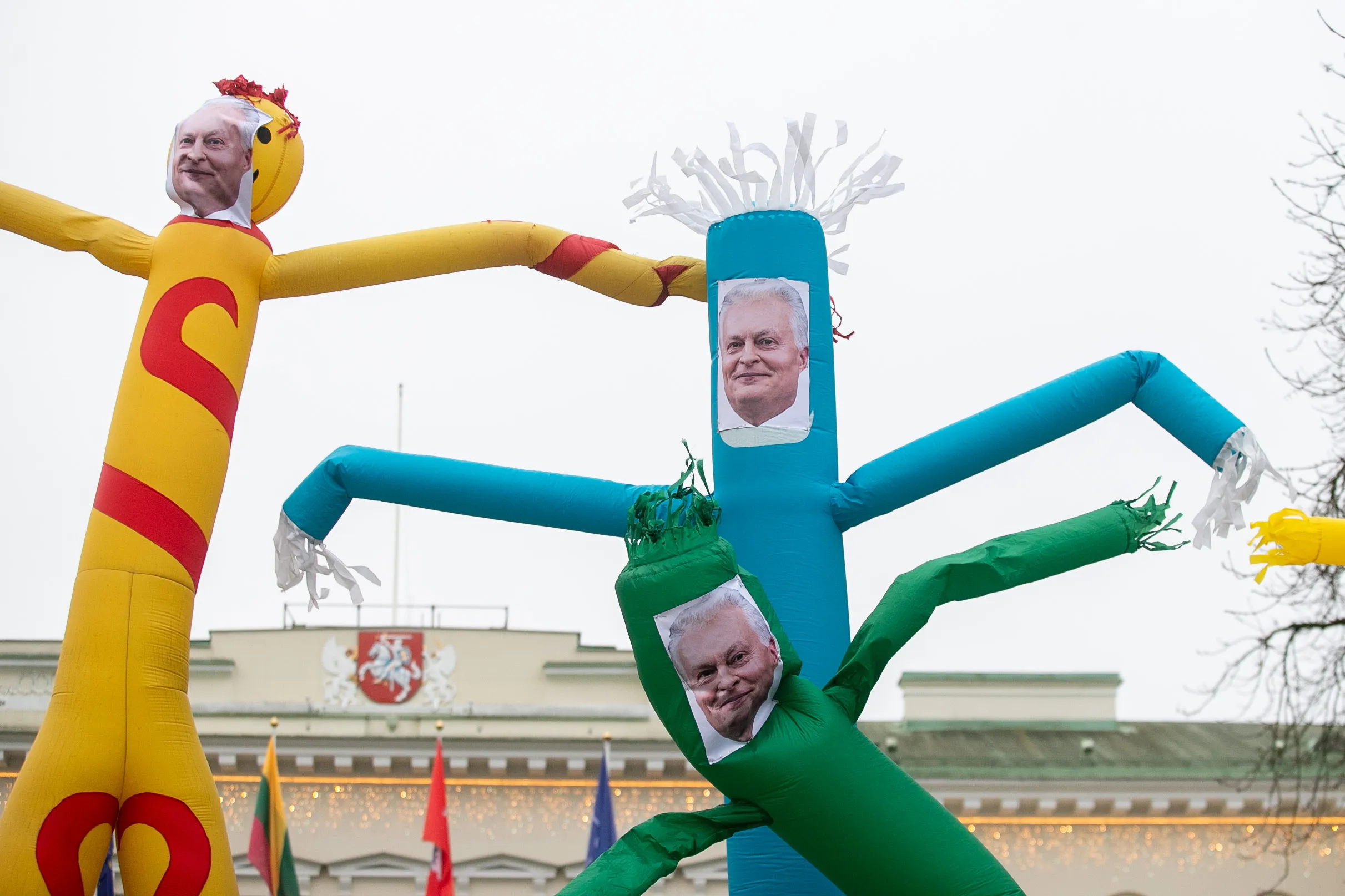 Prie prezidentūros – protesto akcija