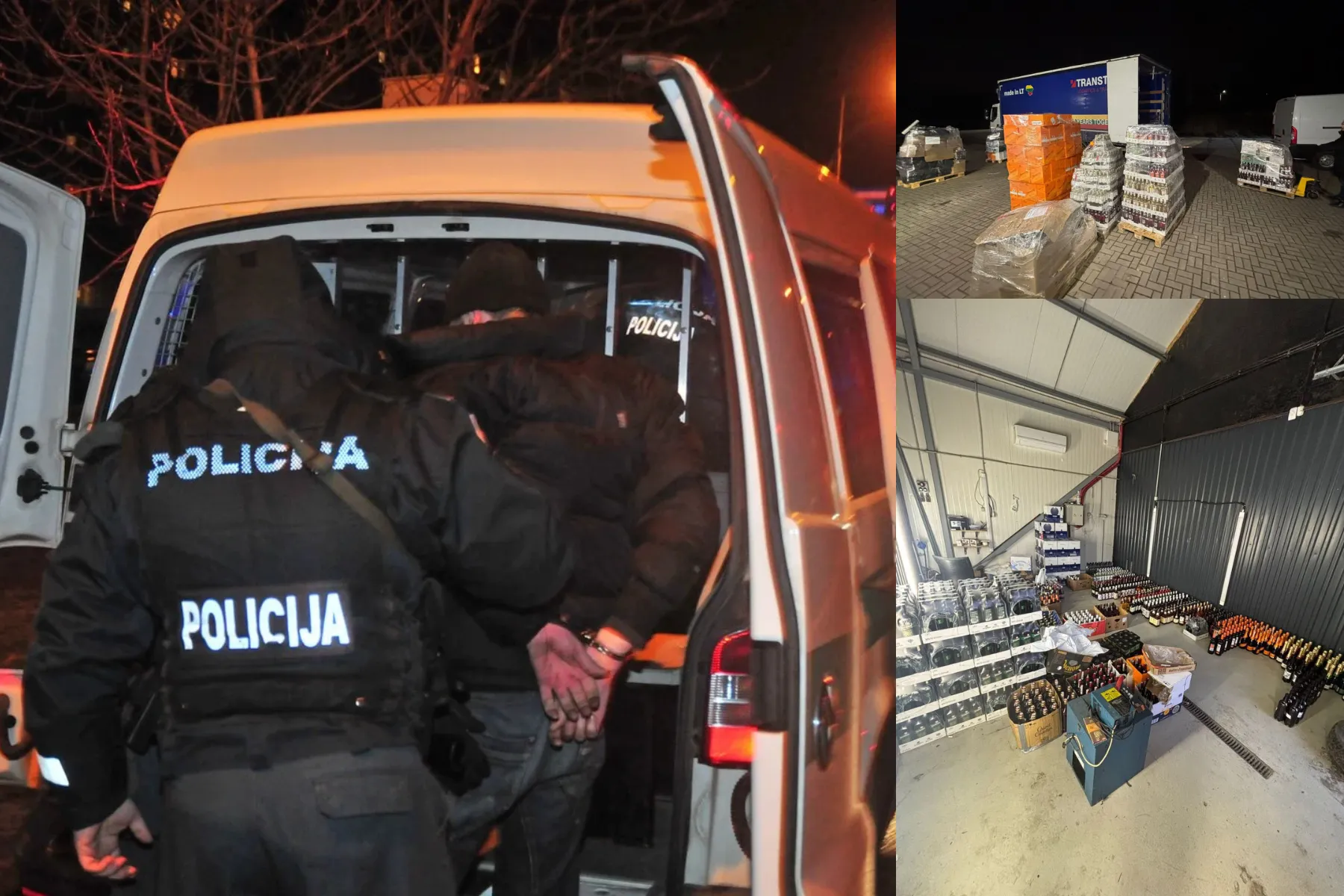 Policija, alkoholio krovinys