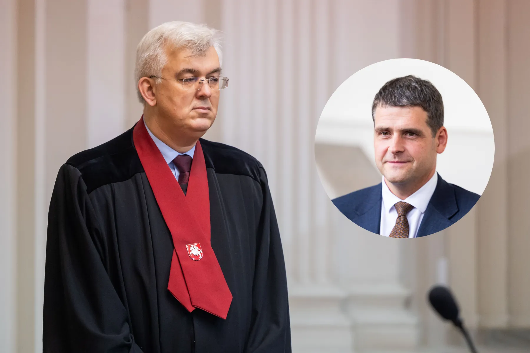 Justas Laucius ir Remigijus Žemaitaitis / BNS nuotr.