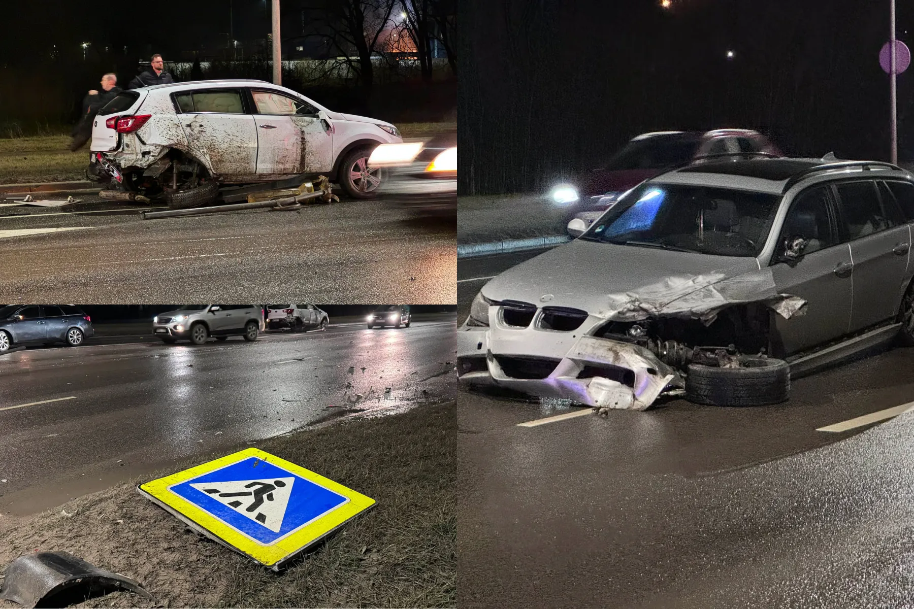 Avarija Užnemunės gatvėje / Skaitytojo nuotr.