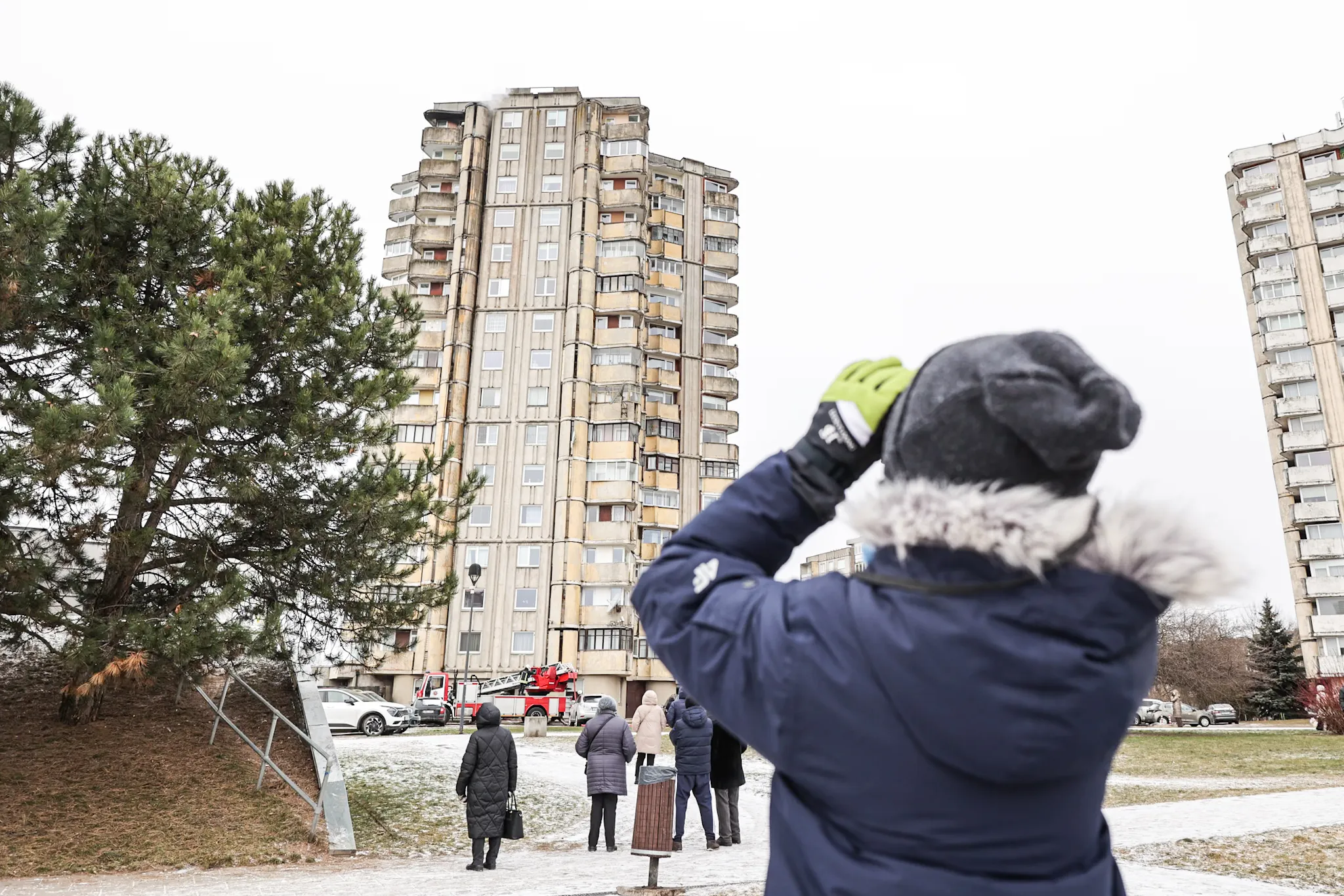 Gaisras daugiabutyje / R. Tenio nuotr.