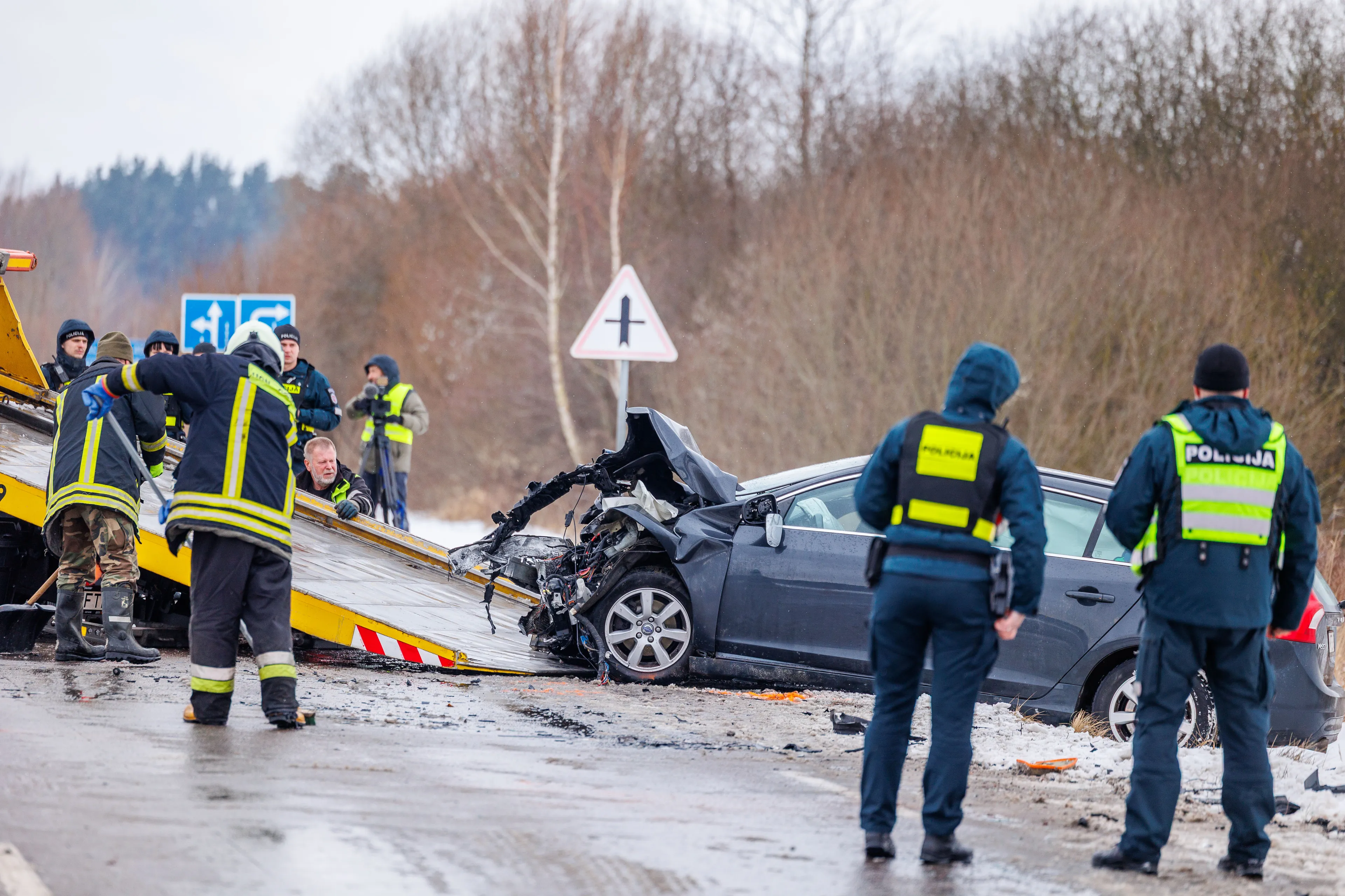 Tragiška avarija Kaišiadorių rajone / BNS nuotr.