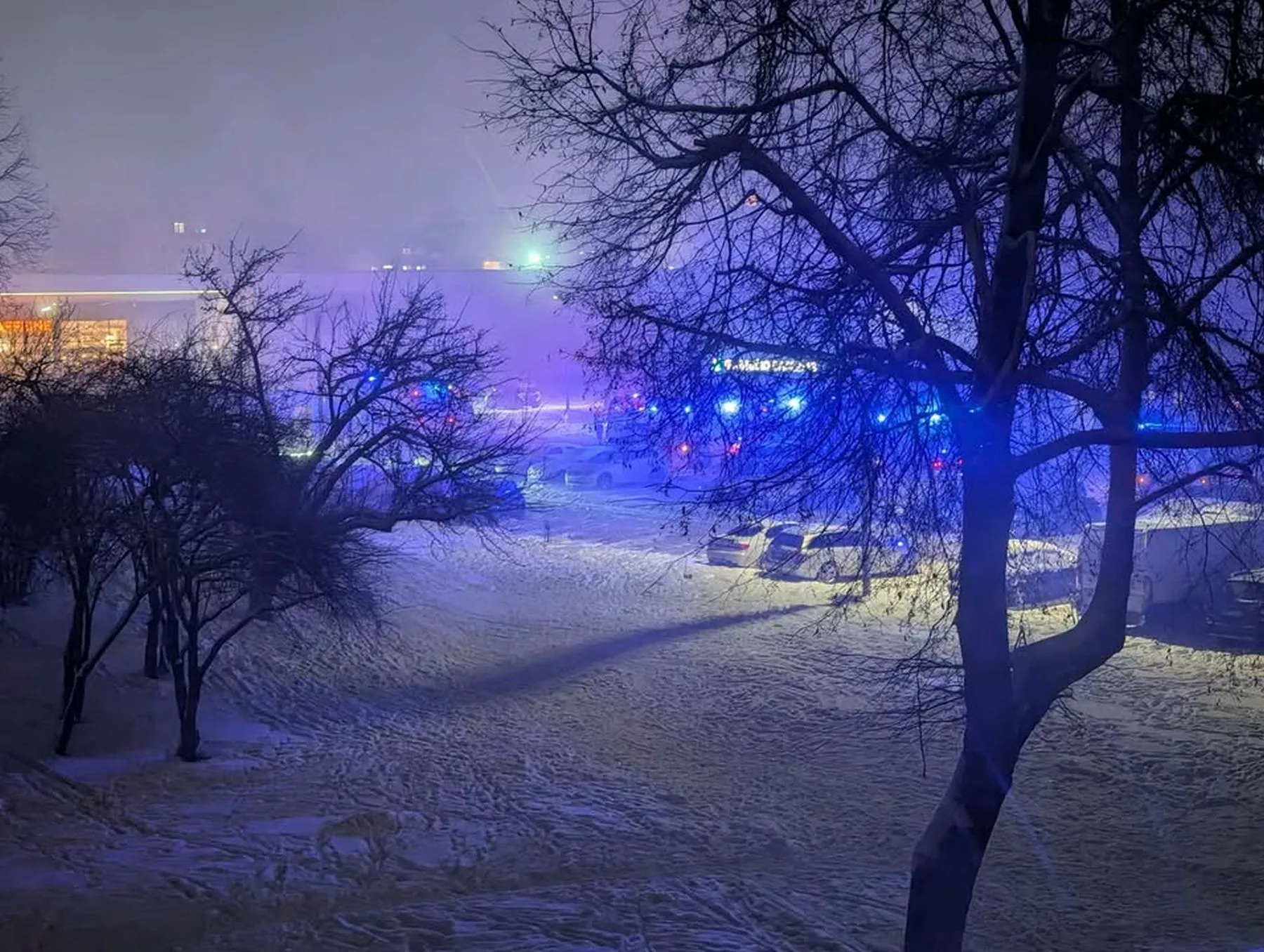 Gausios tarnybų pajėgos prie Girstučio baseino / Skaitytojo nuotr.