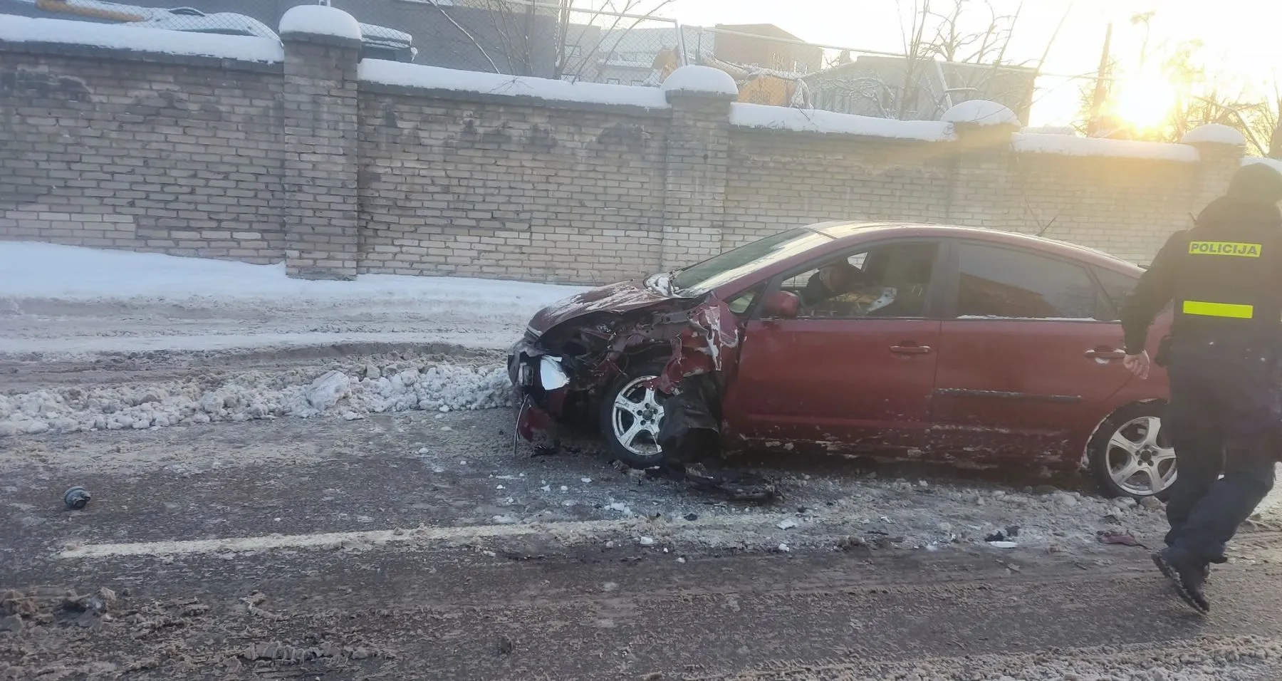 Eismo įvykis Drobės g. / Skaitytojų nuotr.