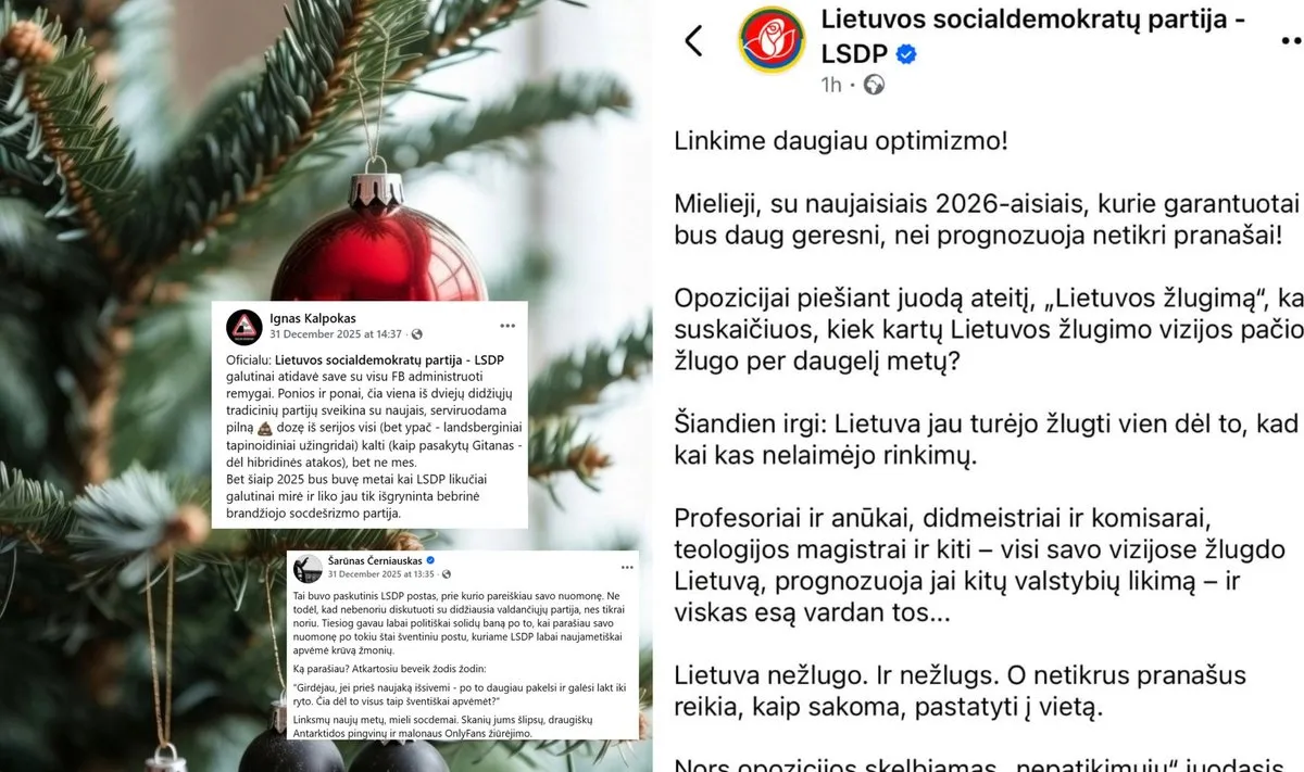 LSDP sveikinimas sulaukė įvairių reakcijų / DELFI nuotr.